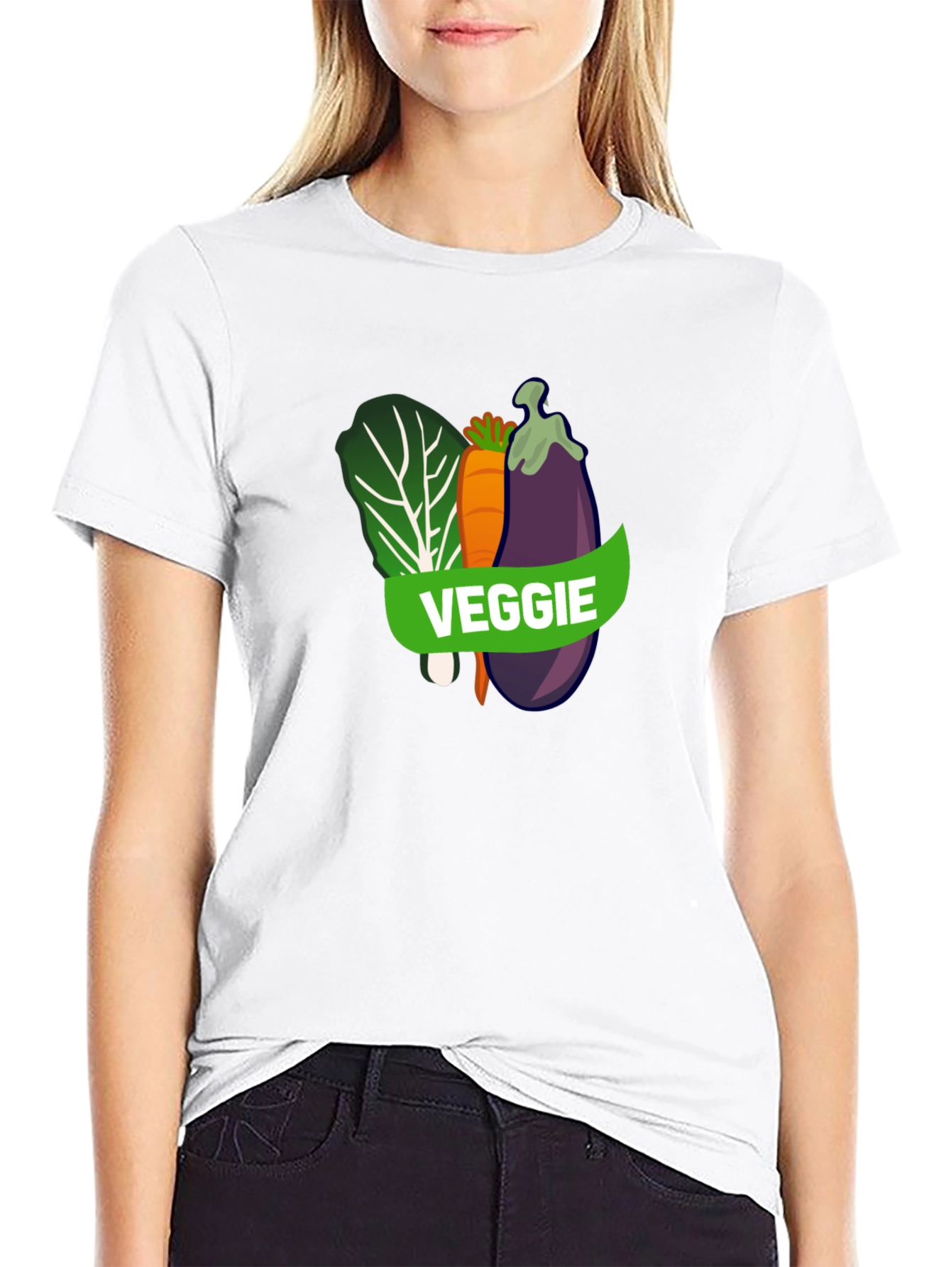 Veggie T-Shirt - Black Vegan Tee