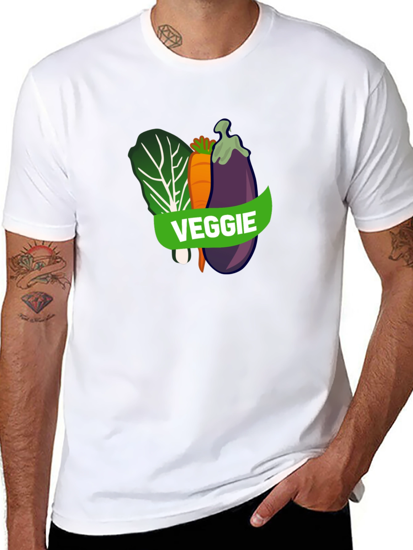 Veggie T-Shirt - Black Vegan Tee
