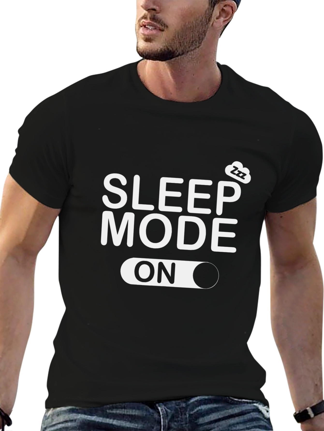 Sleep Mode On T-Shirt - Comfy Black Tee