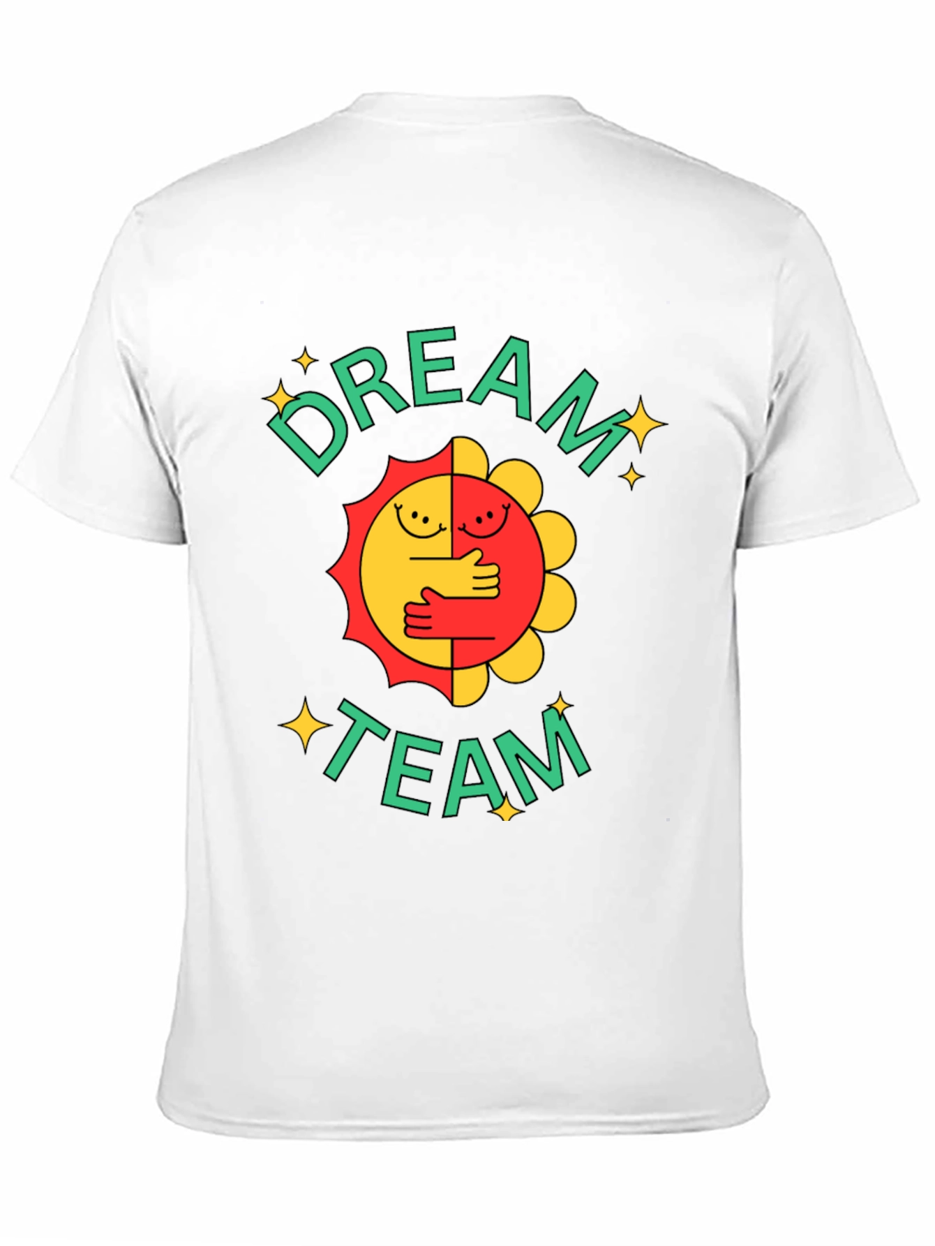 Dream Team Graphic Tee - Black Cotton Blend T-Shirt