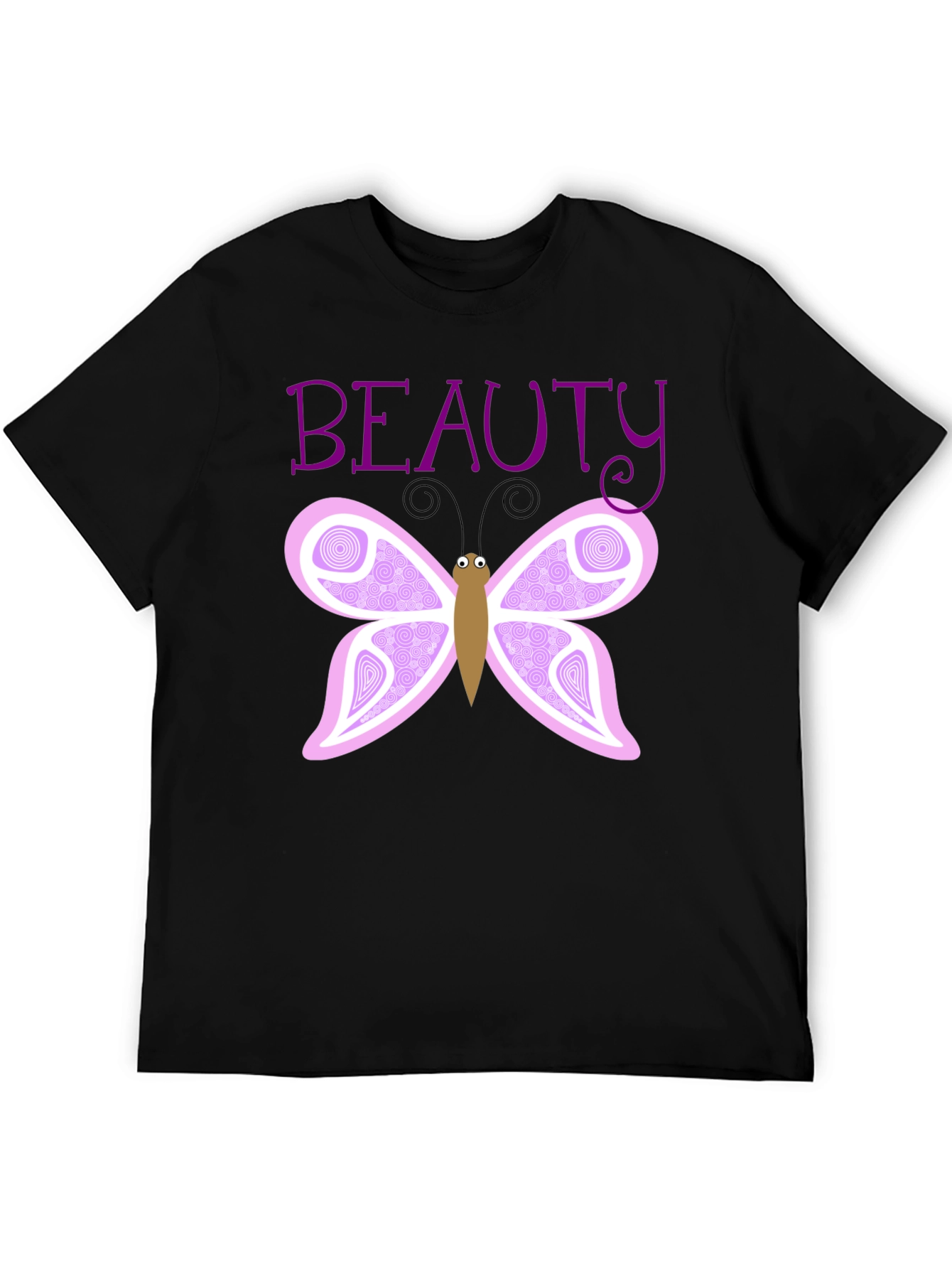 Beauty Butterfly Graphic T-Shirt - Black