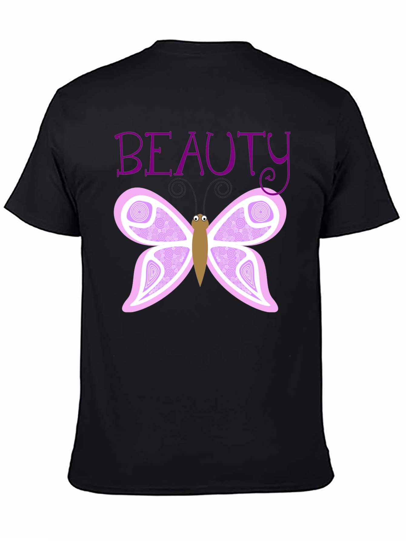 Beauty Butterfly Graphic T-Shirt - Black