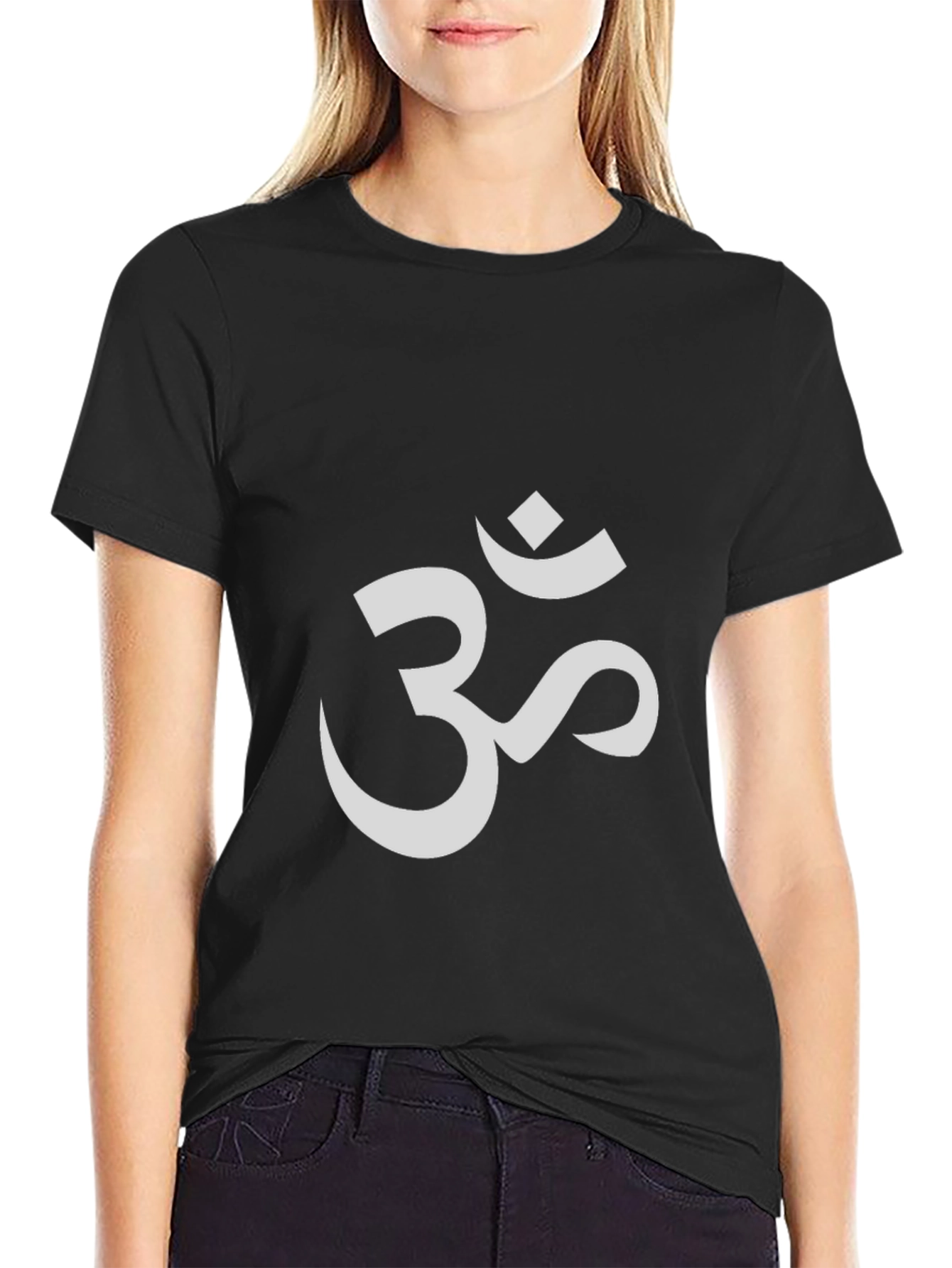 Om Symbol Graphic T-Shirt - Black