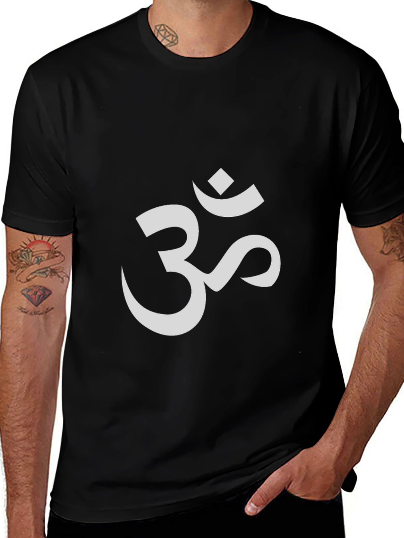 Om Symbol Graphic T-Shirt - Black