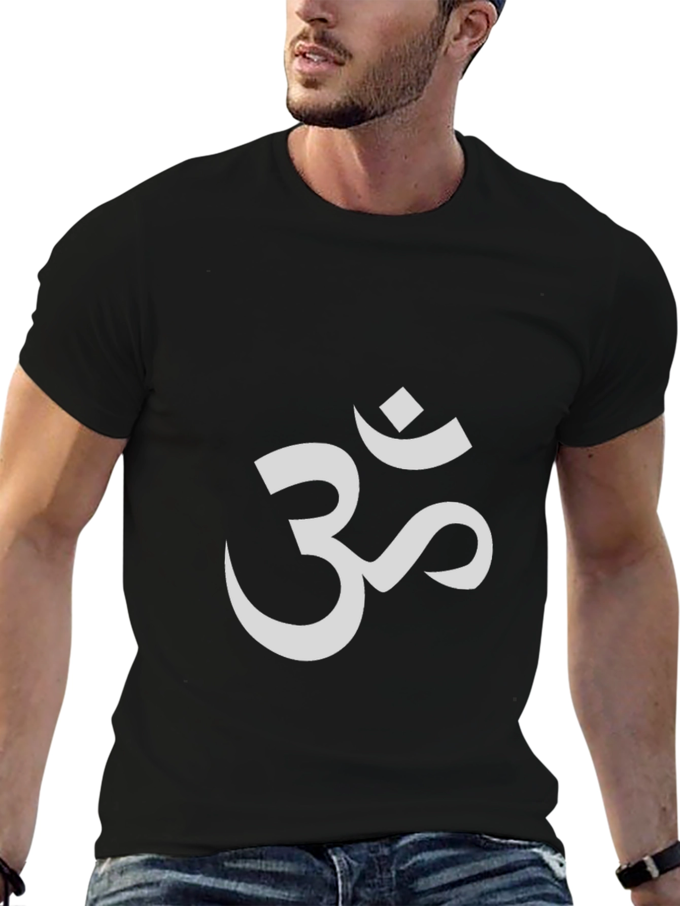 Om Symbol Graphic T-Shirt - Black