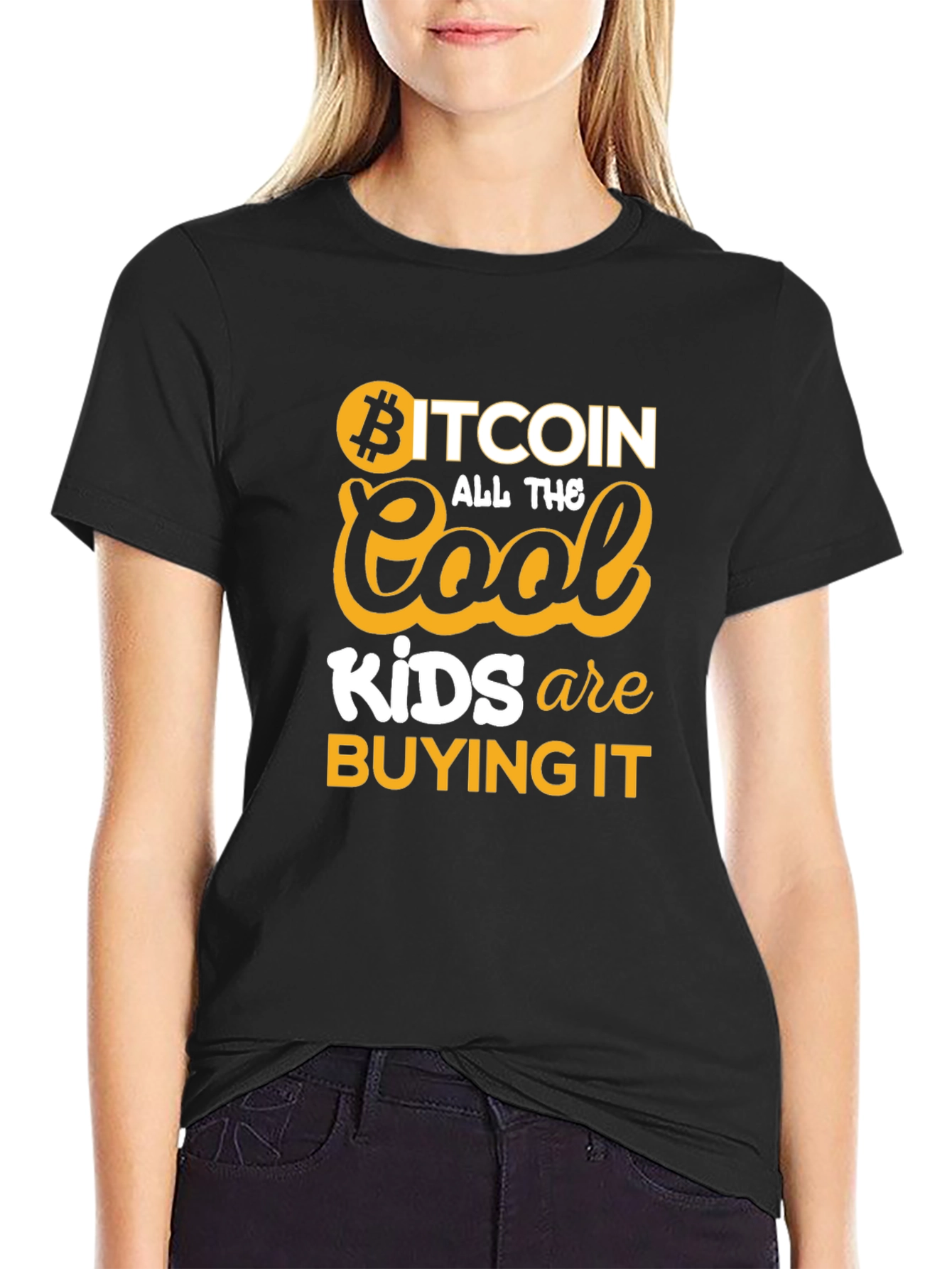 Bitcoin Cool Kids Buying It Graphic T-Shirt