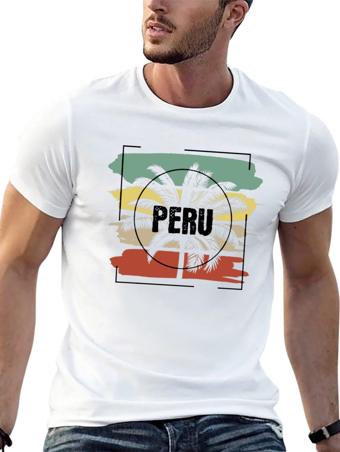 Peru Palm Tree T-Shirt - Vacation Vibes
