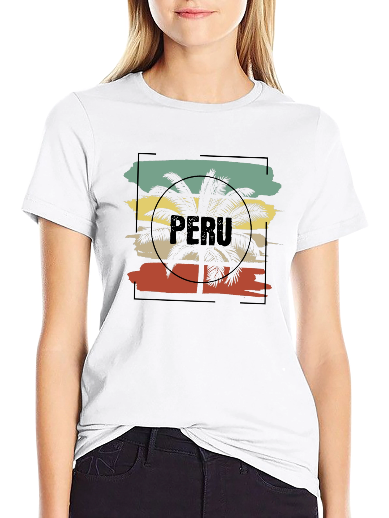 Peru Palm Tree T-Shirt - Vacation Vibes