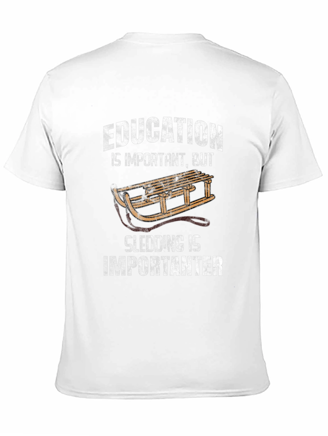 Education Sledding Important T-Shirt