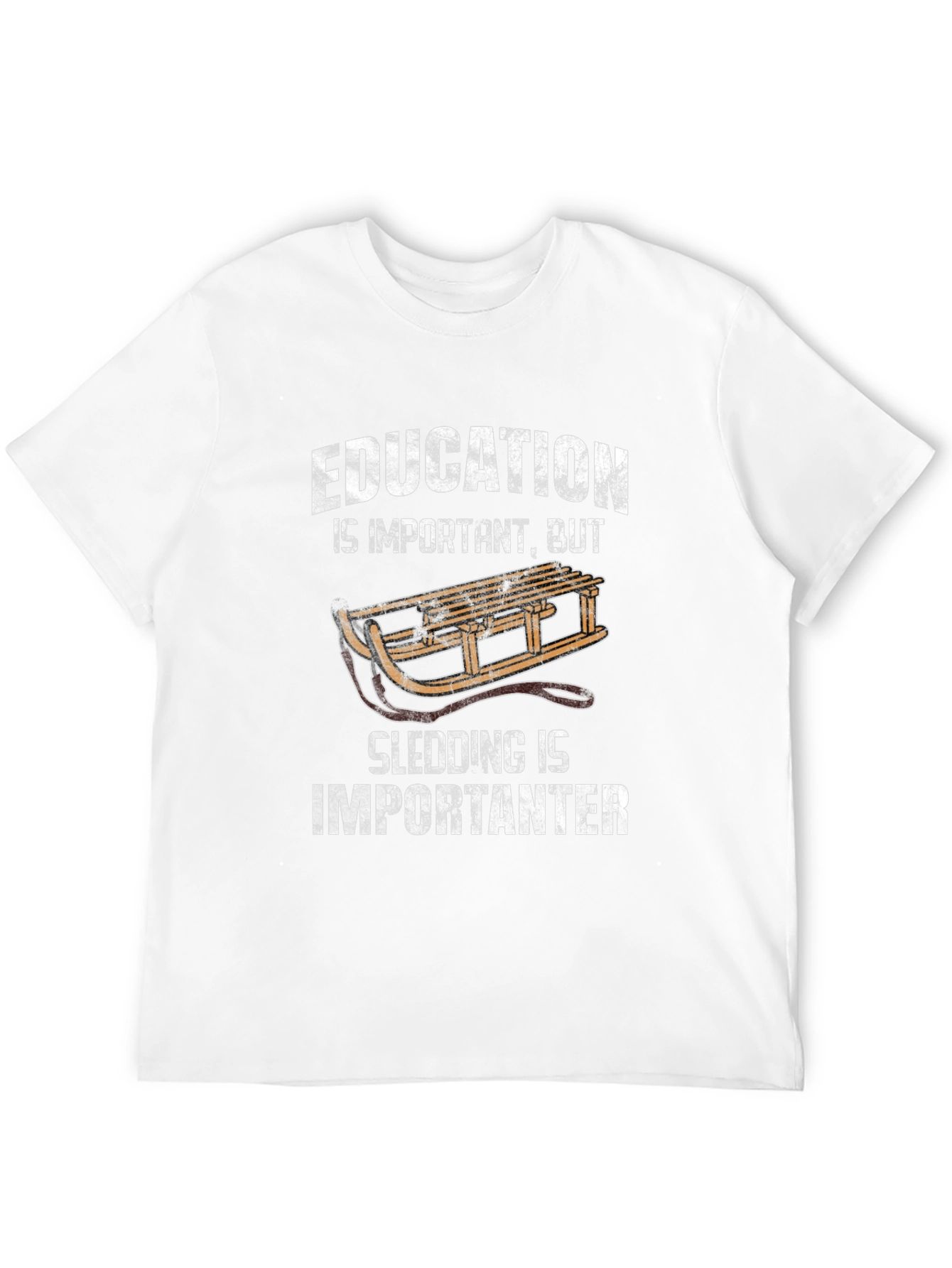 Education Sledding Important T-Shirt
