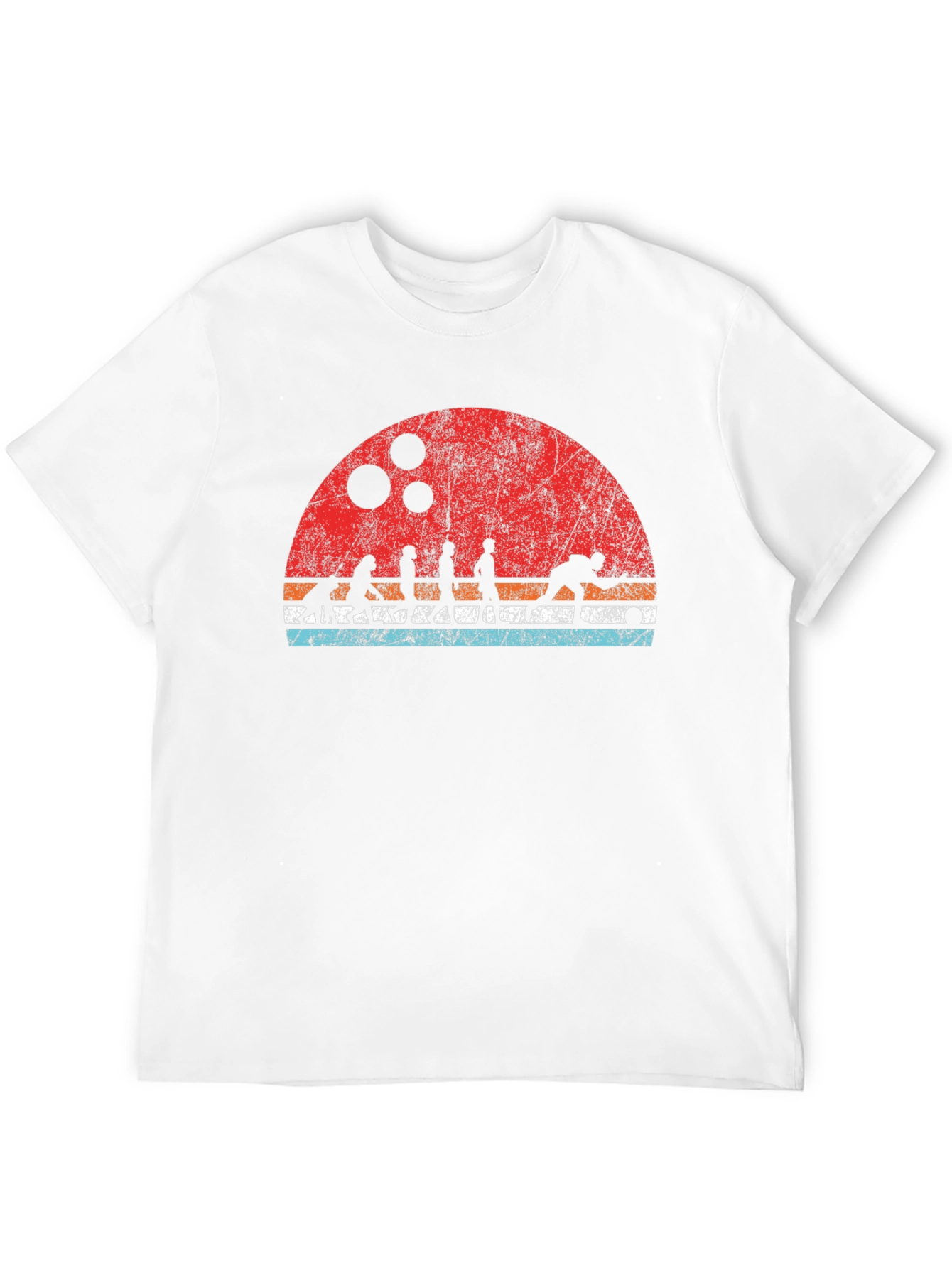 Retro Bowling Evolution Graphic T-Shirt