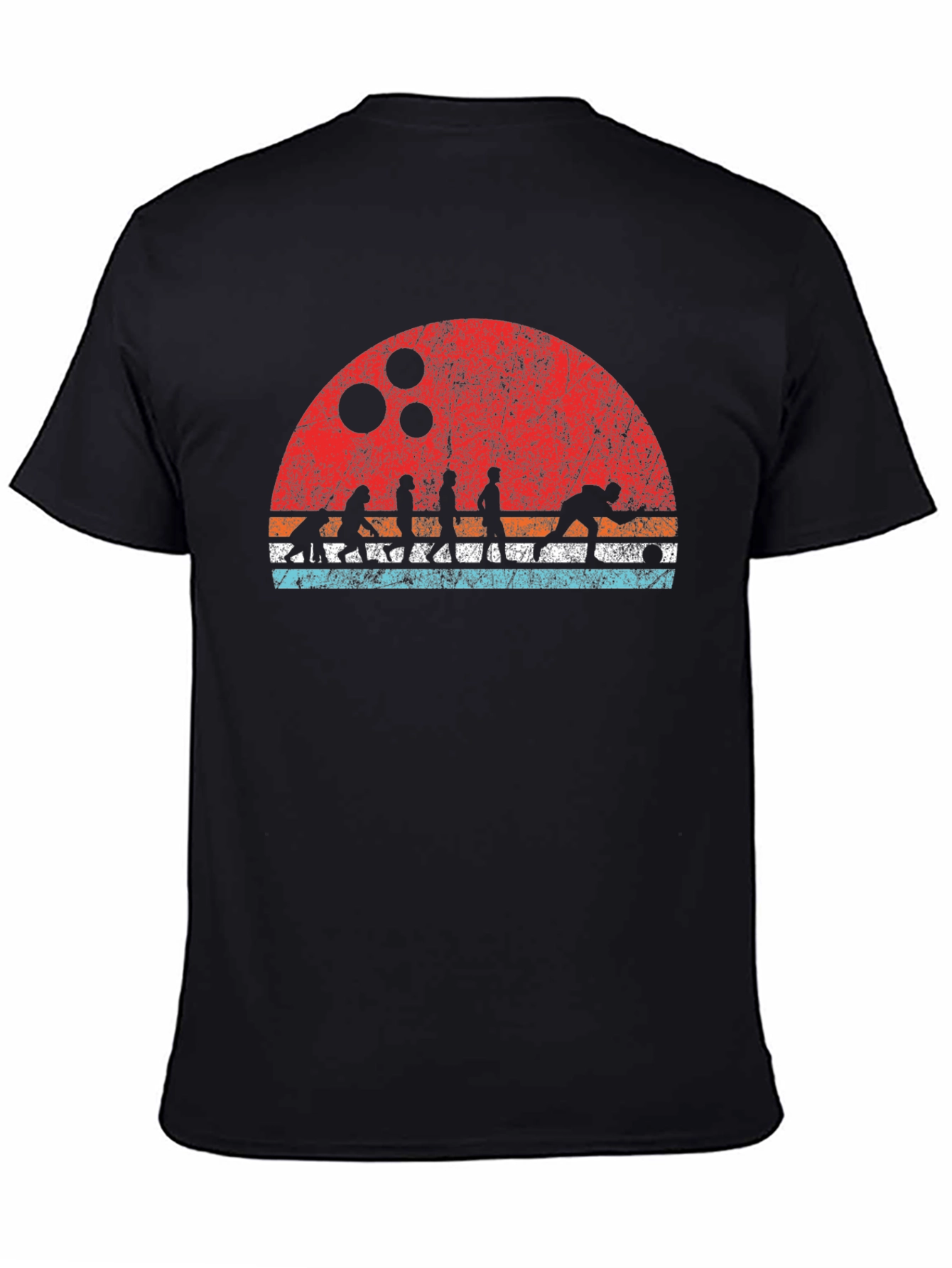 Retro Bowling Evolution Graphic T-Shirt