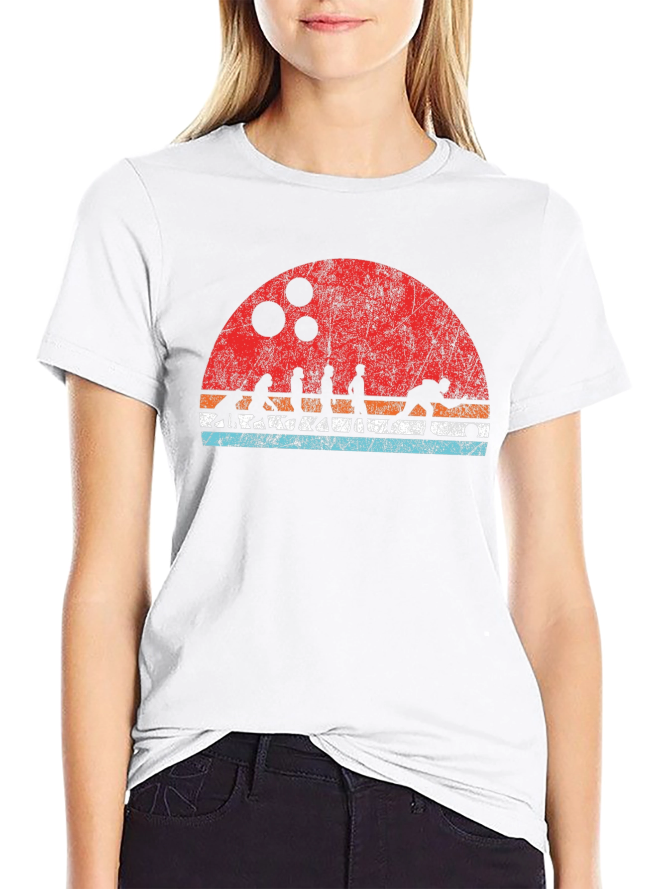 Retro Bowling Evolution Graphic T-Shirt