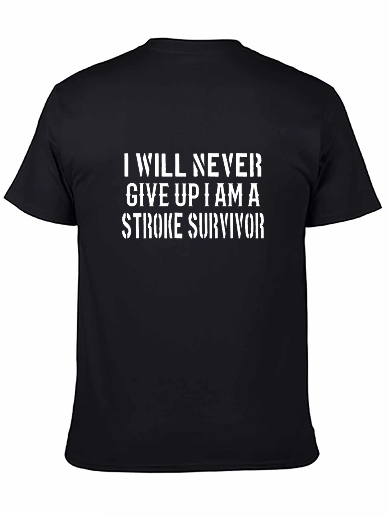 Stroke Survivor T-Shirt - Never Give Up Tee