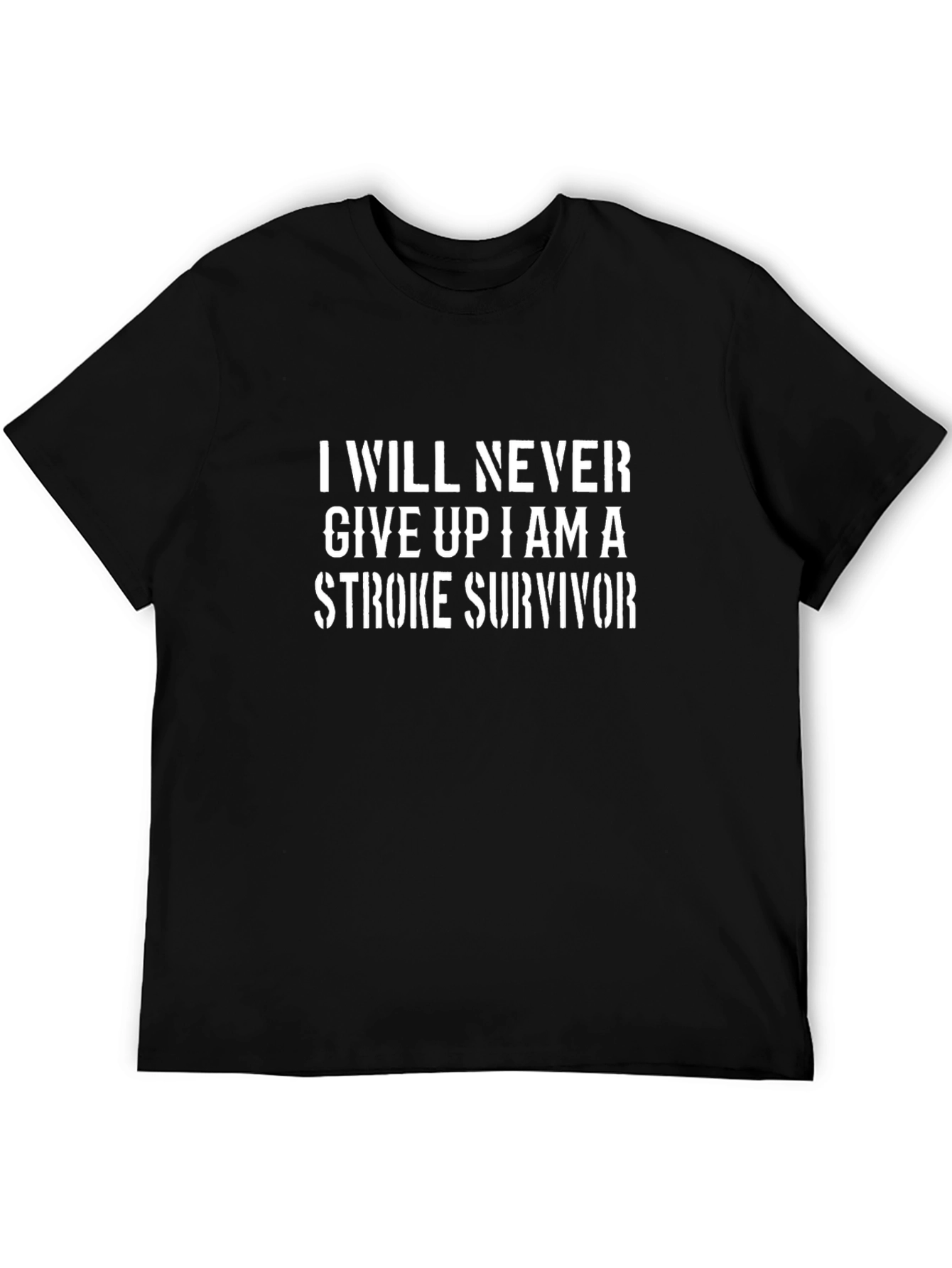 Stroke Survivor T-Shirt - Never Give Up Tee