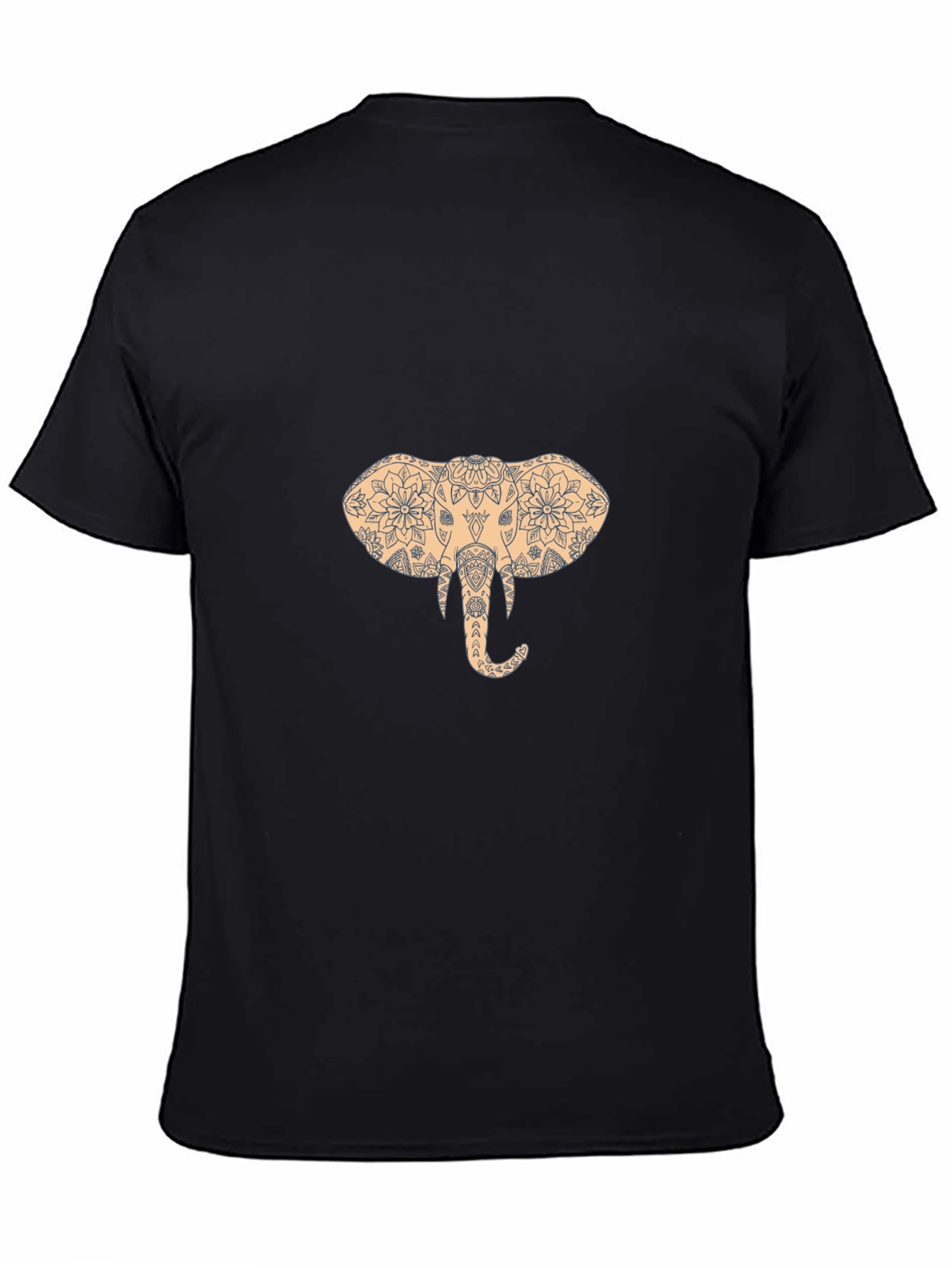 Elephant Mandala Graphic Print T-Shirt