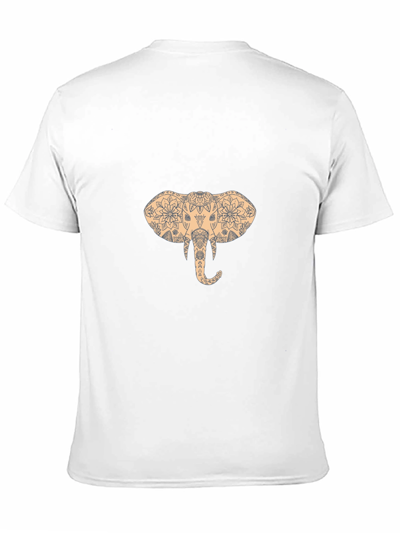 Elephant Mandala Graphic Print T-Shirt