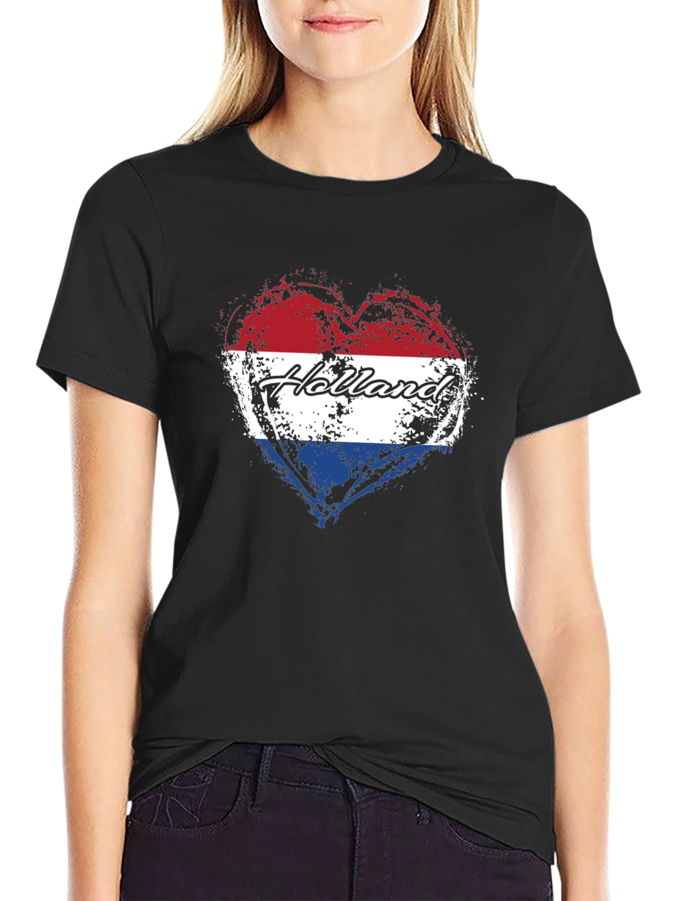 Holland Heart Flag T-Shirt Netherlands Pride