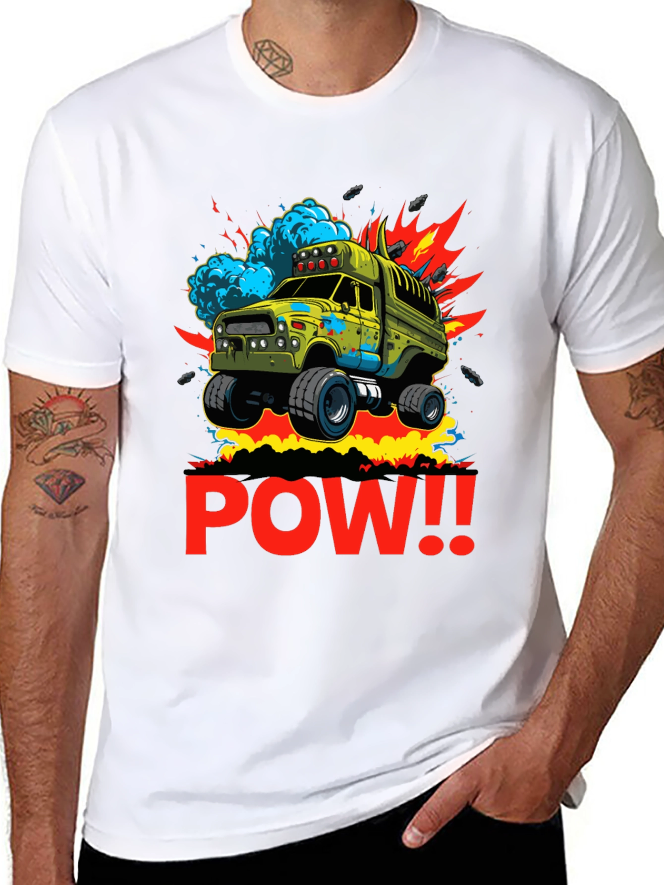 POW! Monster Truck Graphic T-Shirt