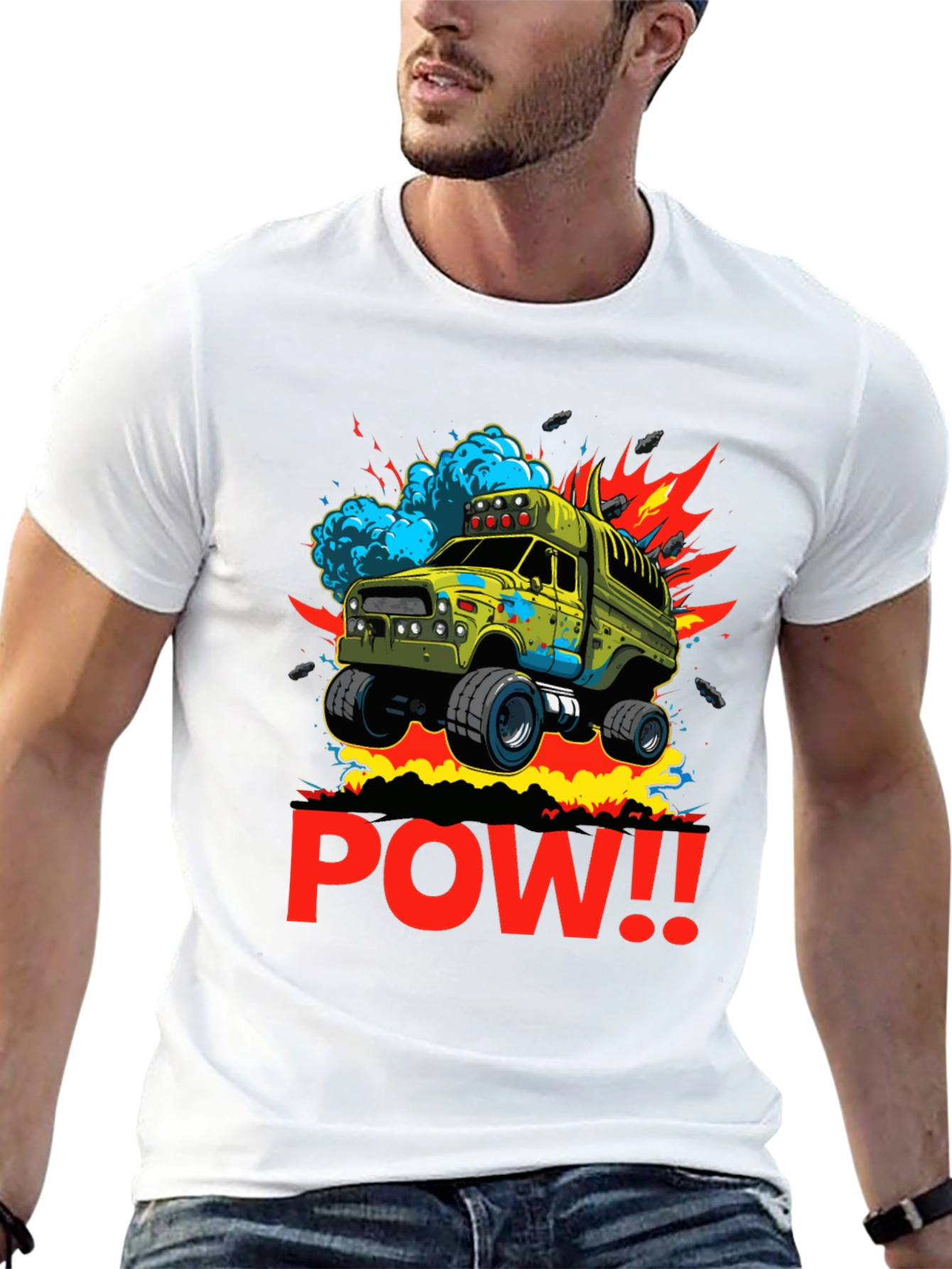 POW! Monster Truck Graphic T-Shirt