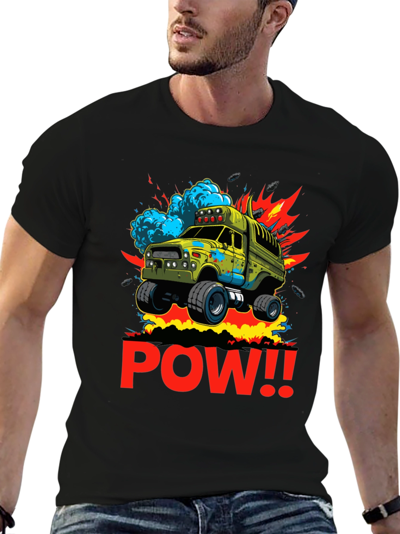POW! Monster Truck Graphic T-Shirt