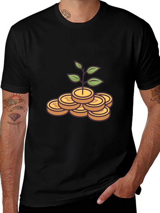Bitcoin Growth T-Shirt - Black Crypto Tee