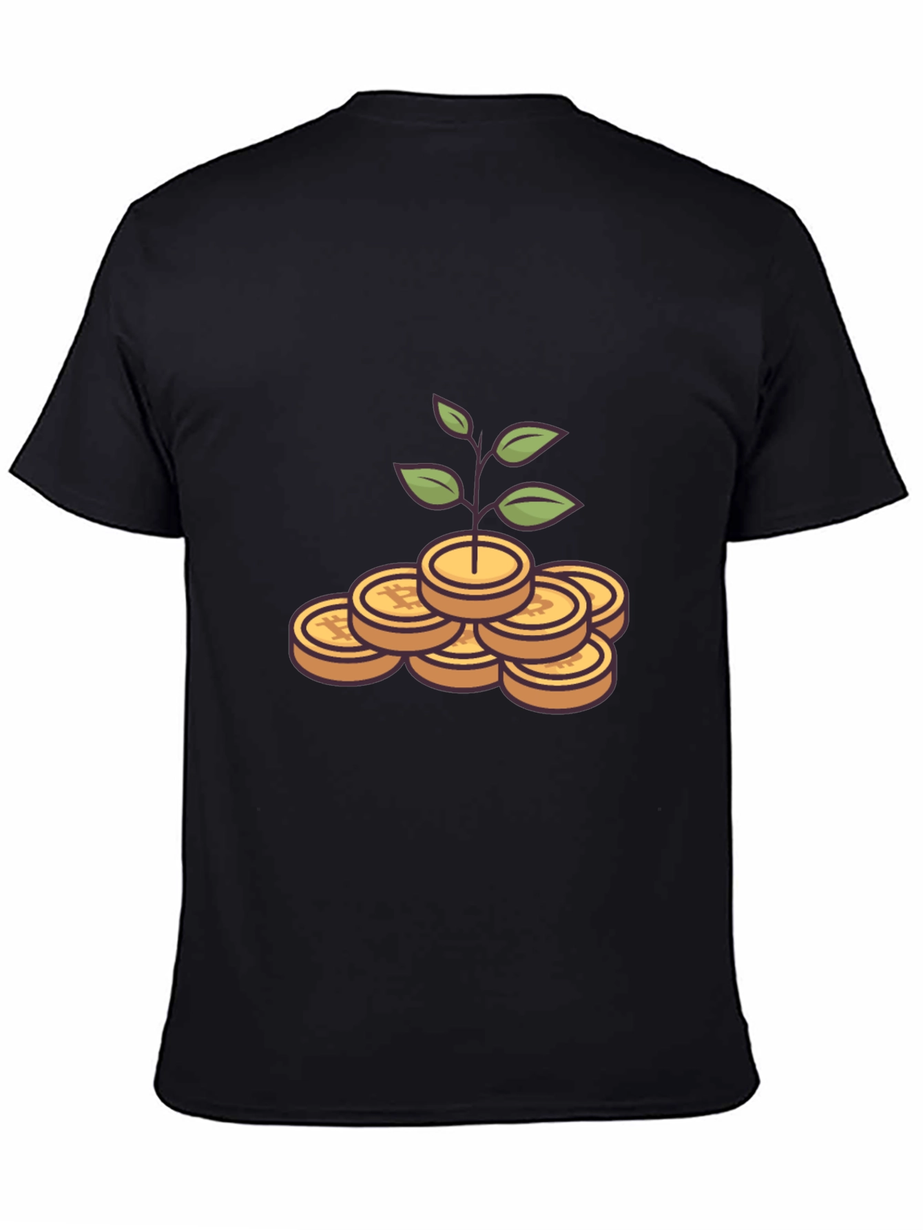 Bitcoin Growth T-Shirt - Black Crypto Tee