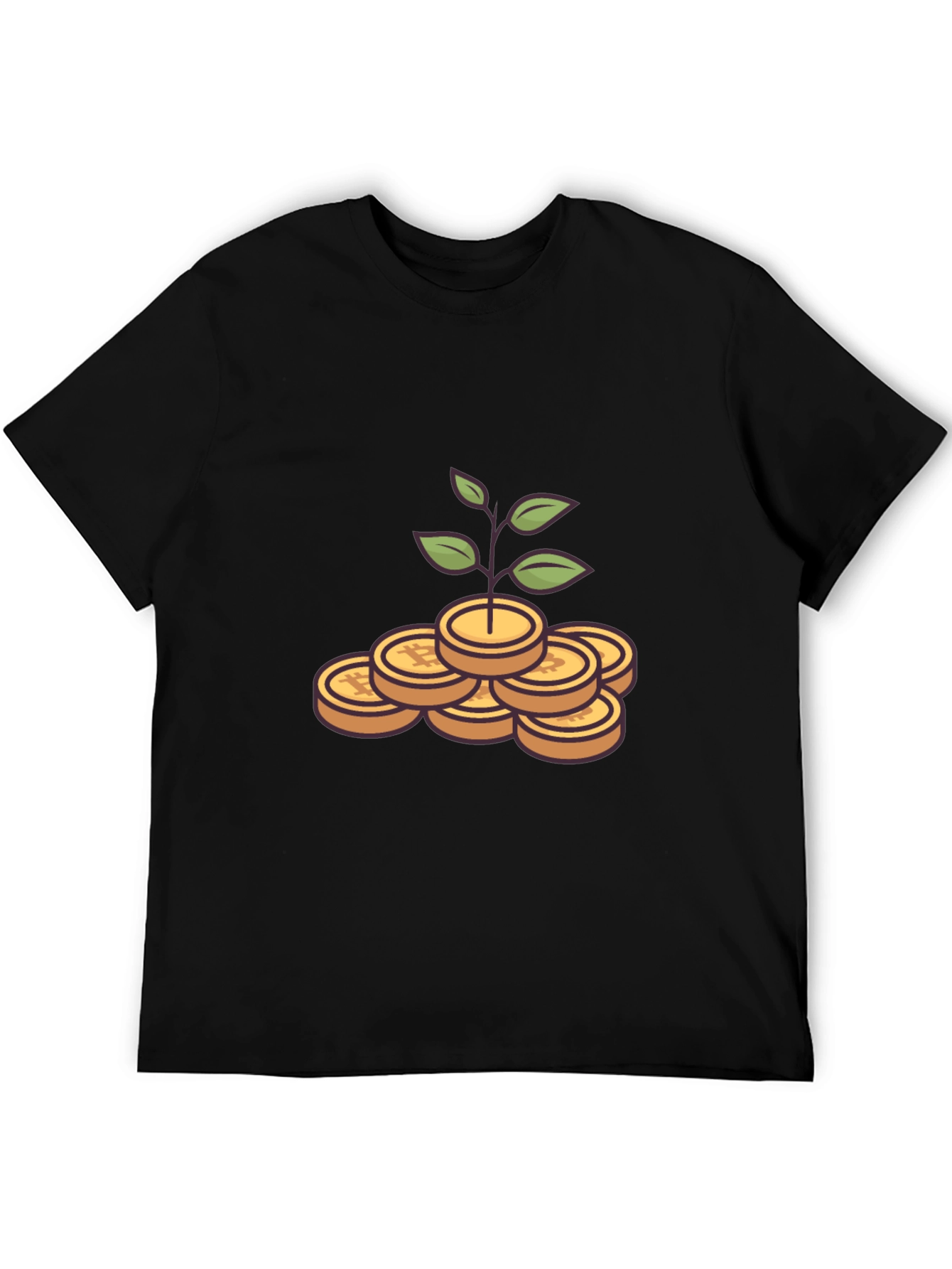 Bitcoin Growth T-Shirt - Black Crypto Tee