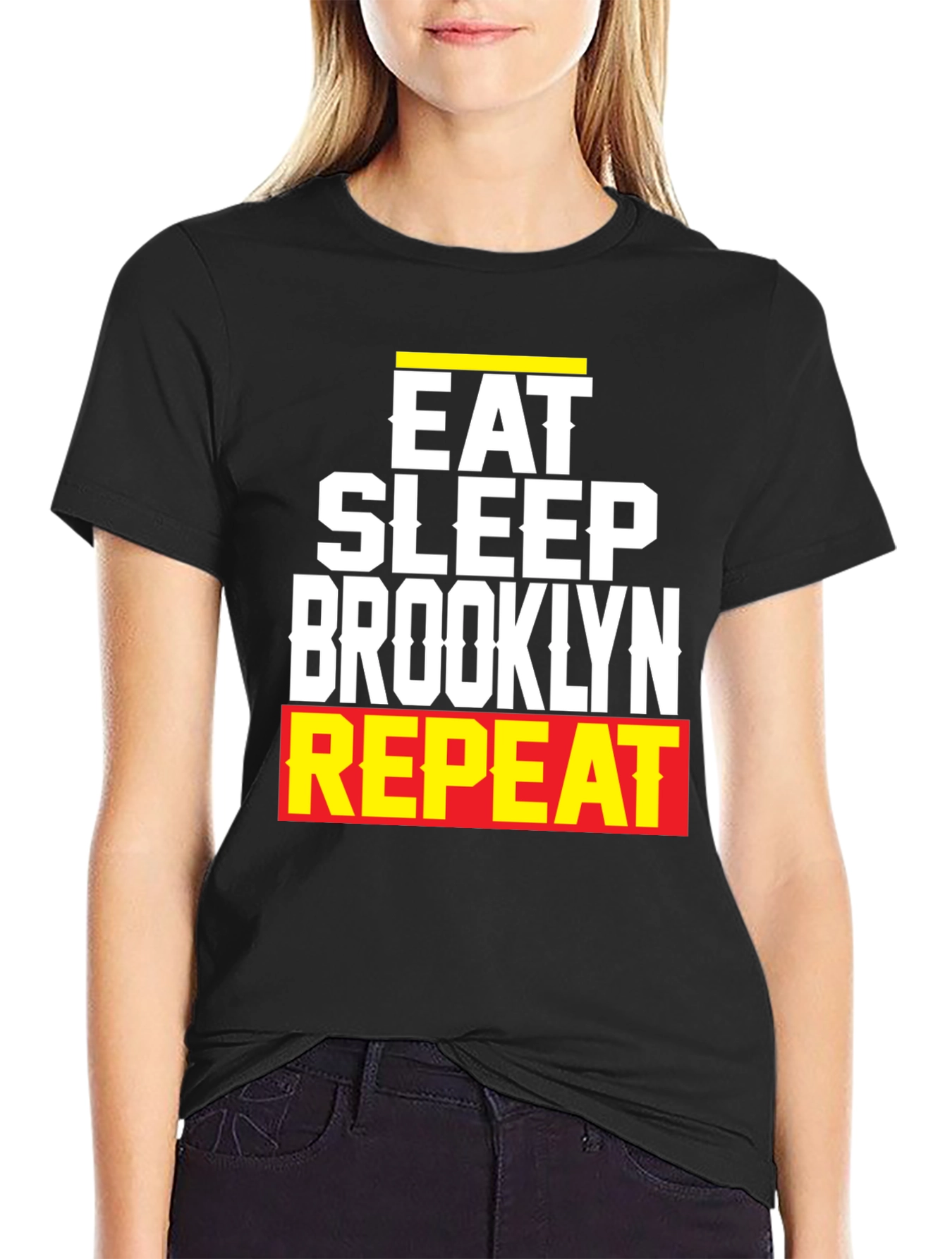 Eat Sleep Brooklyn Repeat Graphic Tee