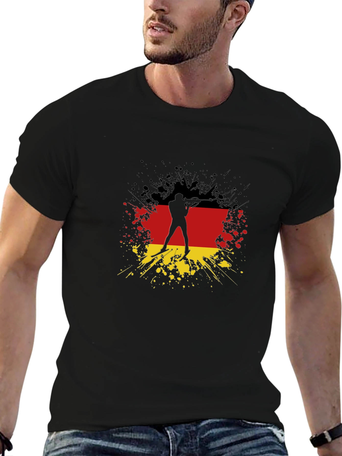 German Flag Biathlon T-Shirt
