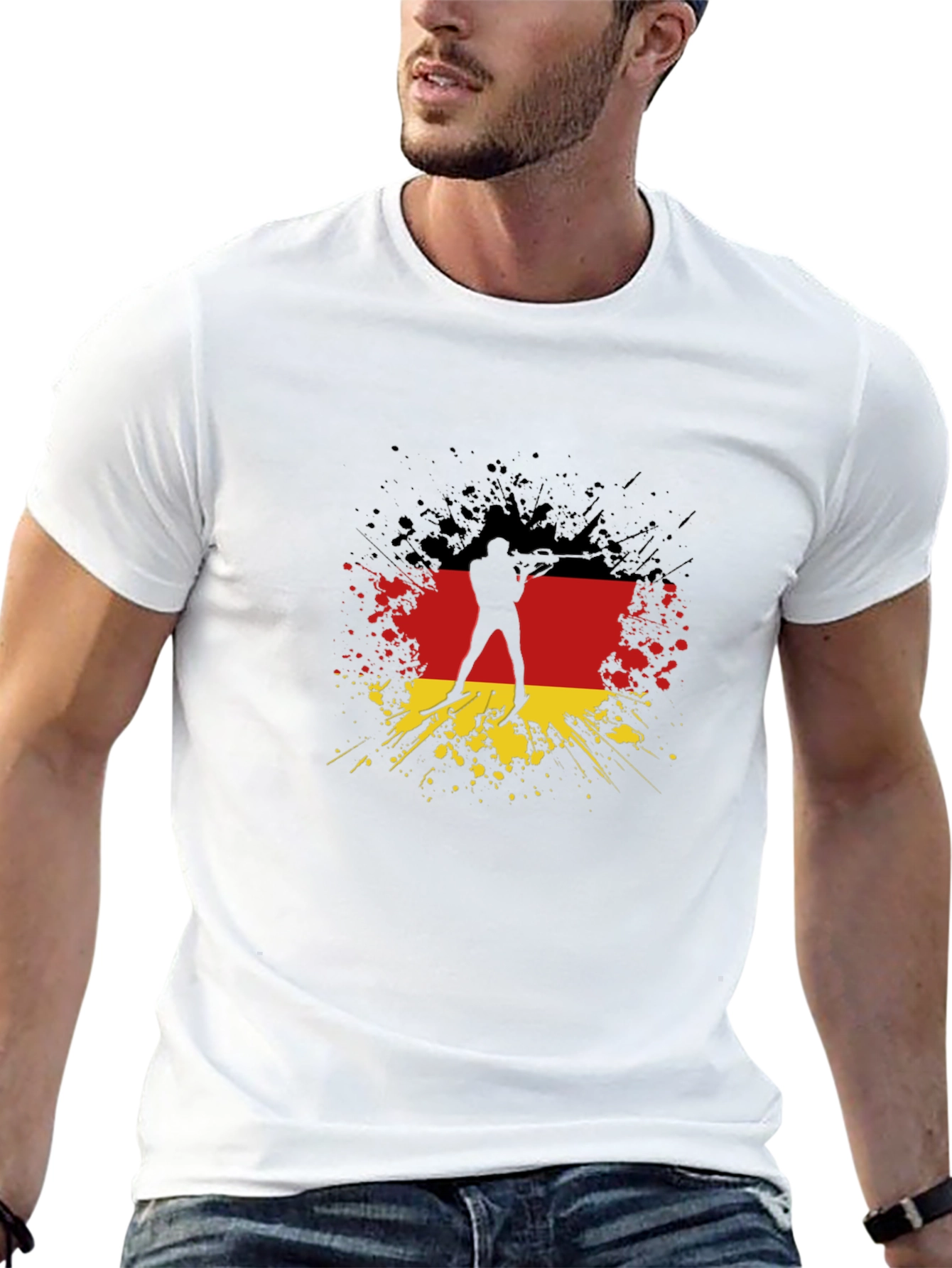 German Flag Biathlon T-Shirt