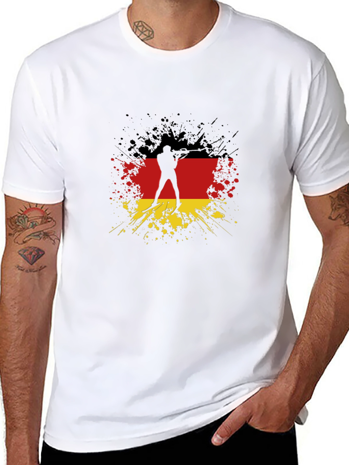 German Flag Biathlon T-Shirt