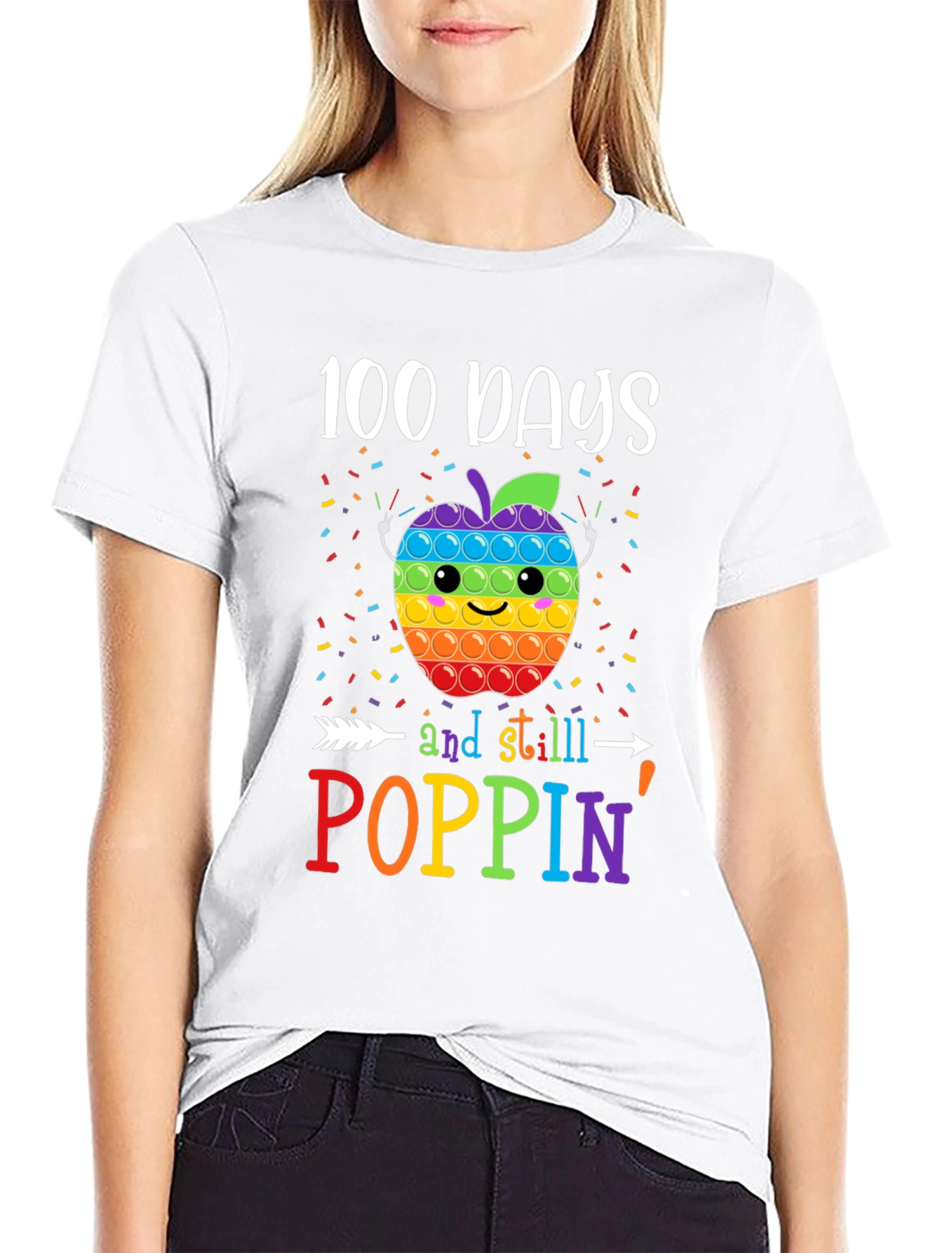 100 Days of School Poppin T-Shirt