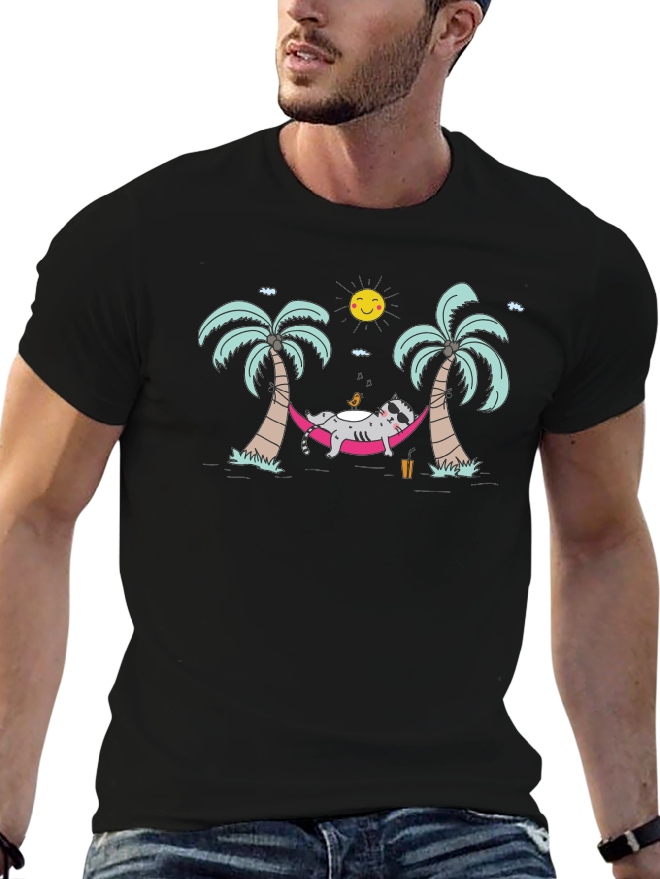 Relaxed Raccoon Hammock Tee