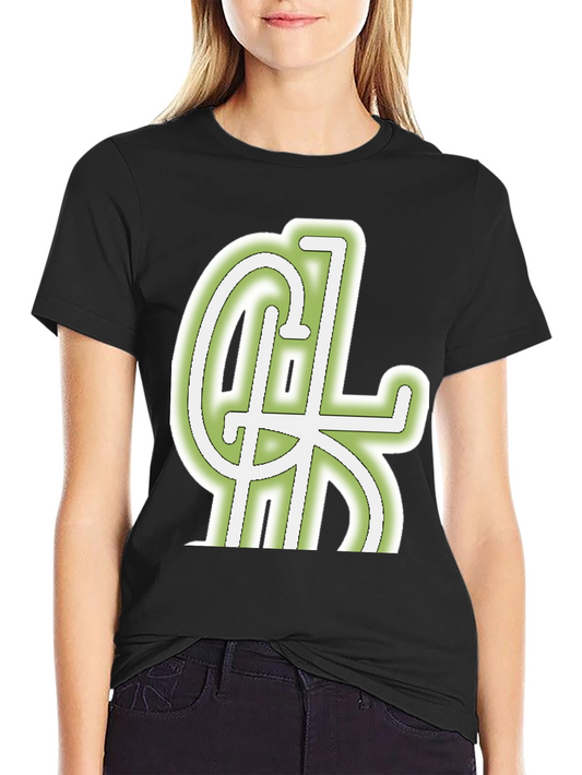 Cool Graphic Tee - Black Cotton Blend Casual Wear