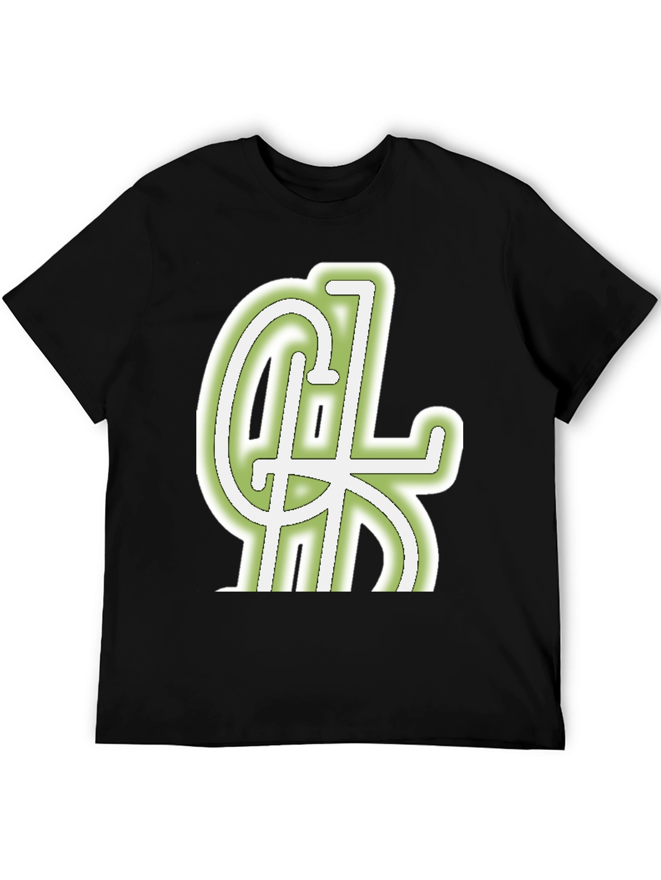 Cool Graphic Tee - Black Cotton Blend Casual Wear