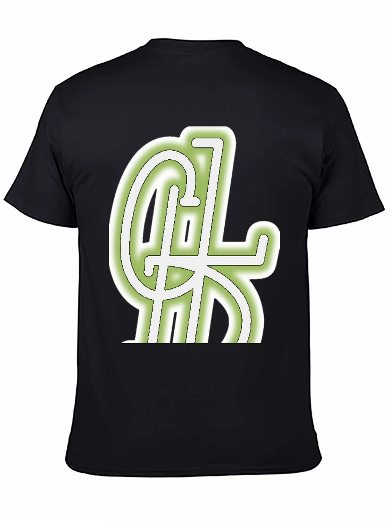 Cool Graphic Tee - Black Cotton Blend Casual Wear