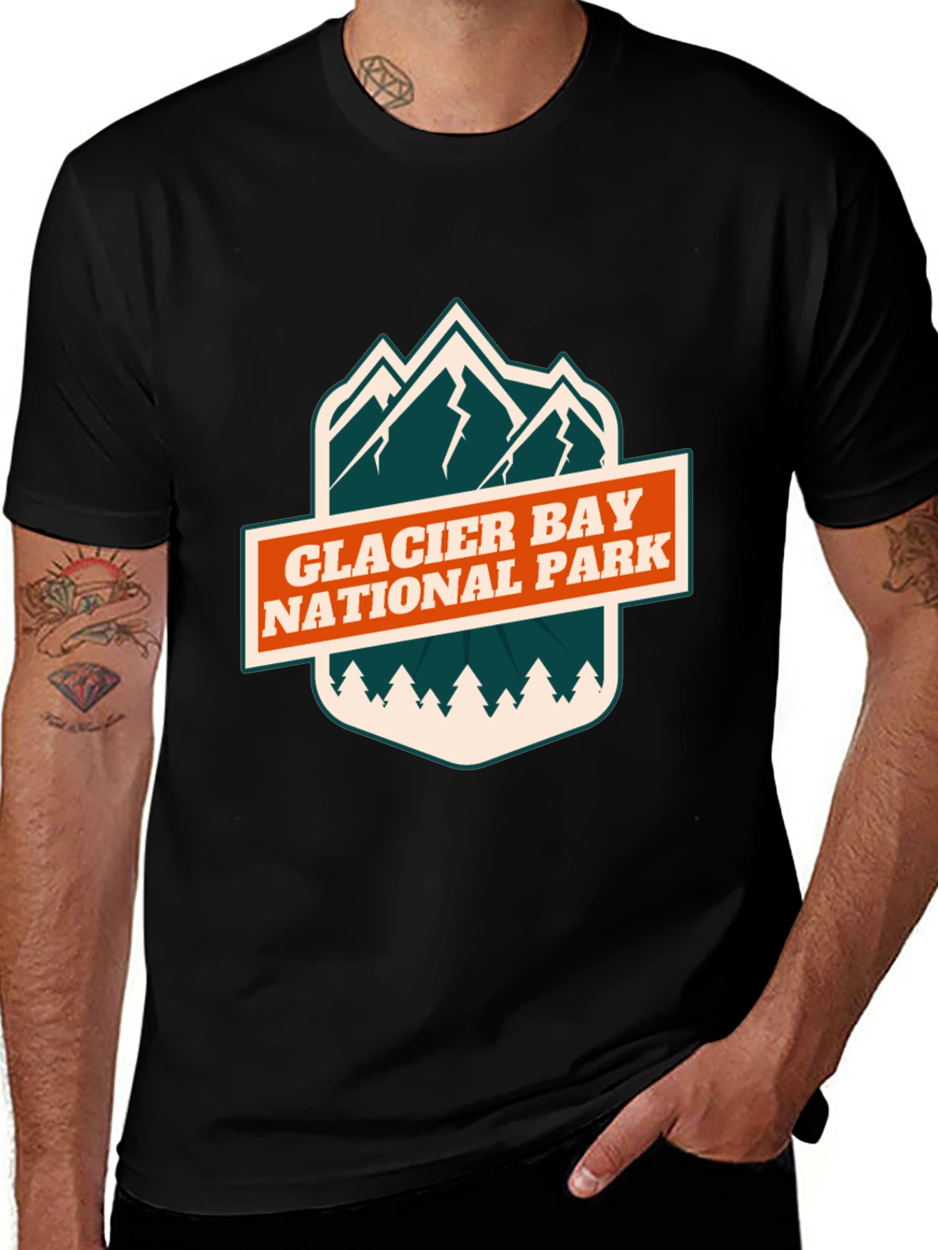 Glacier Bay National Park T-Shirt - Black
