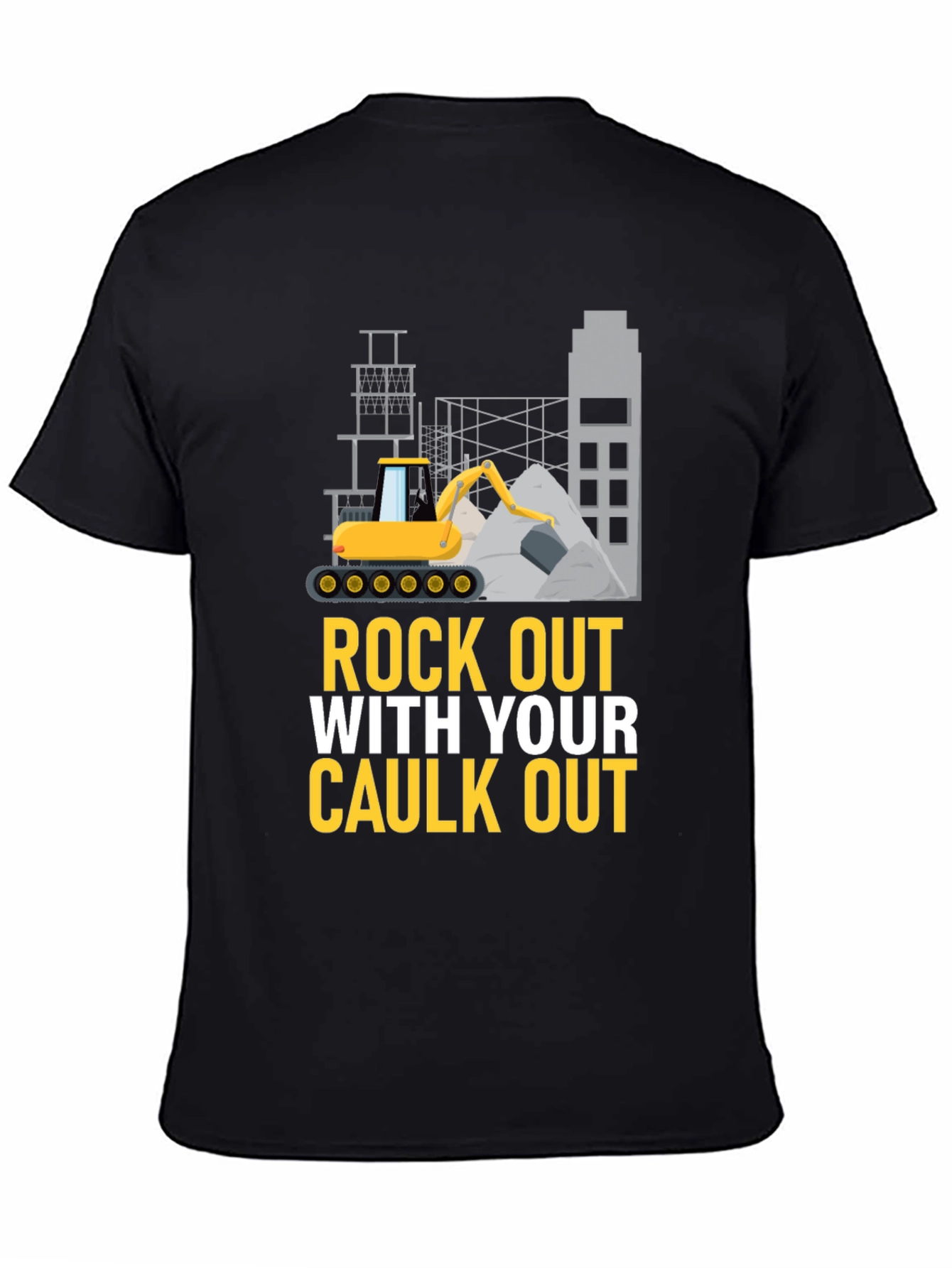 Rock Out With Your Caulk Out Mens Black T-Shirt
