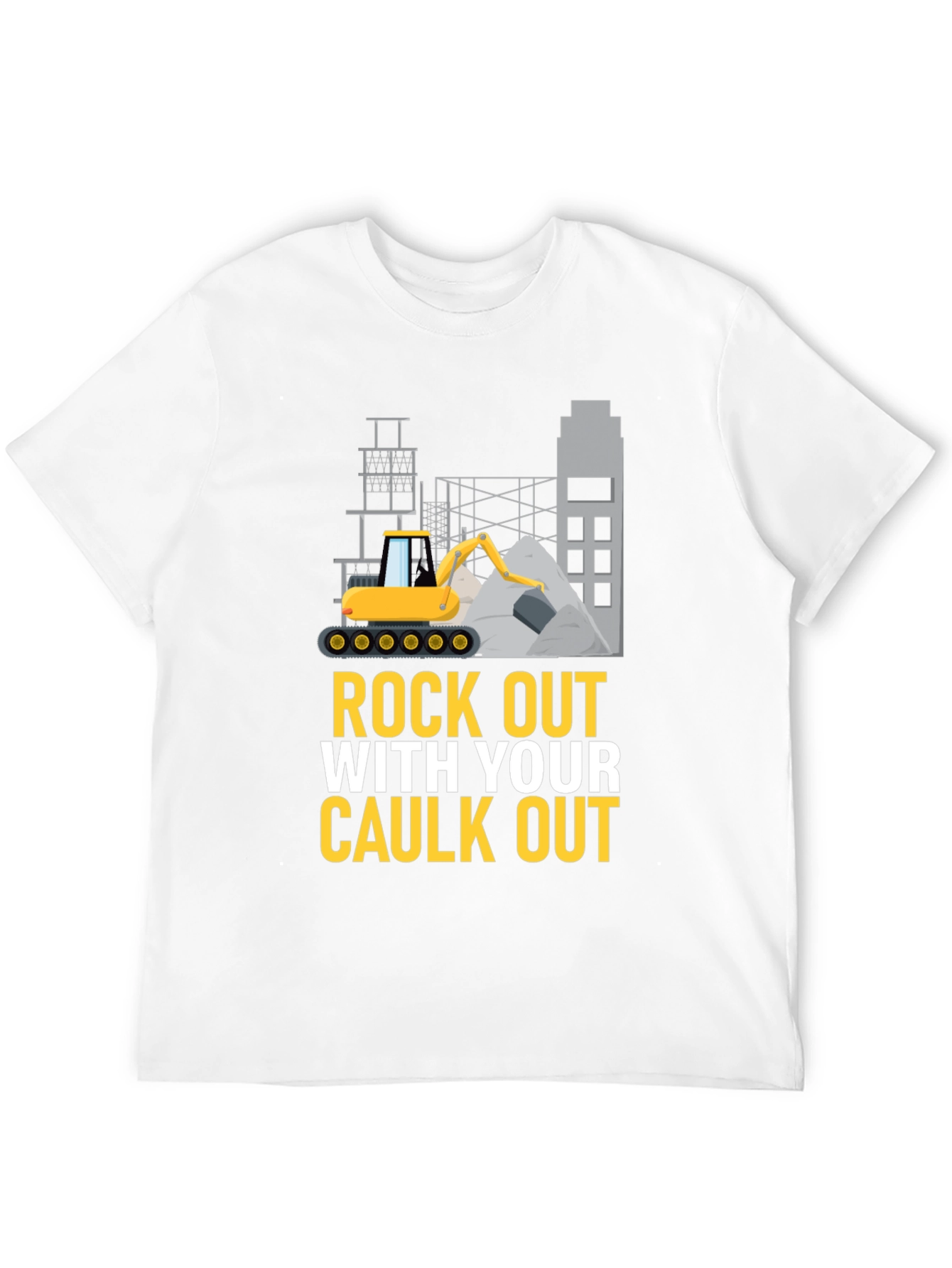 Rock Out With Your Caulk Out Mens Black T-Shirt