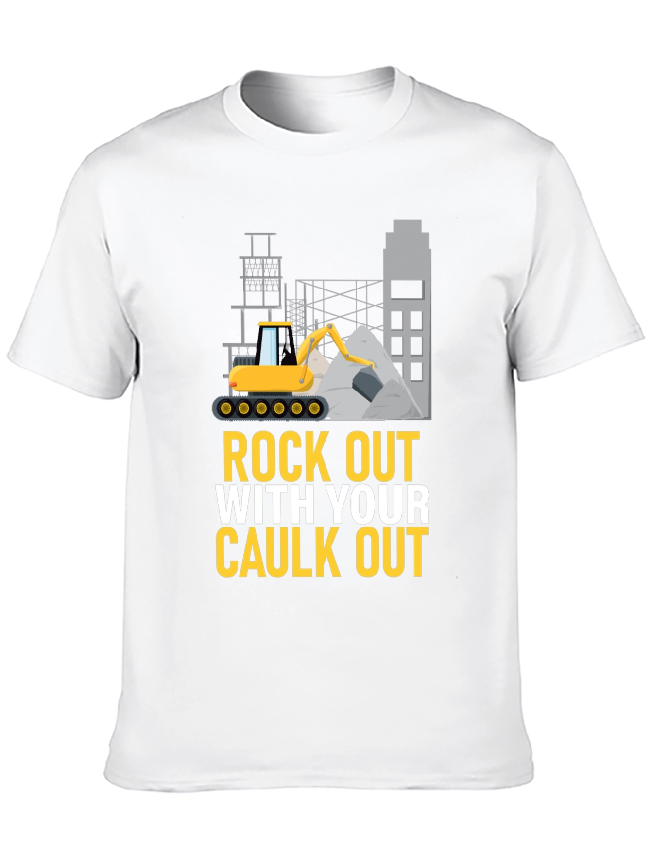 Rock Out With Your Caulk Out Mens Black T-Shirt