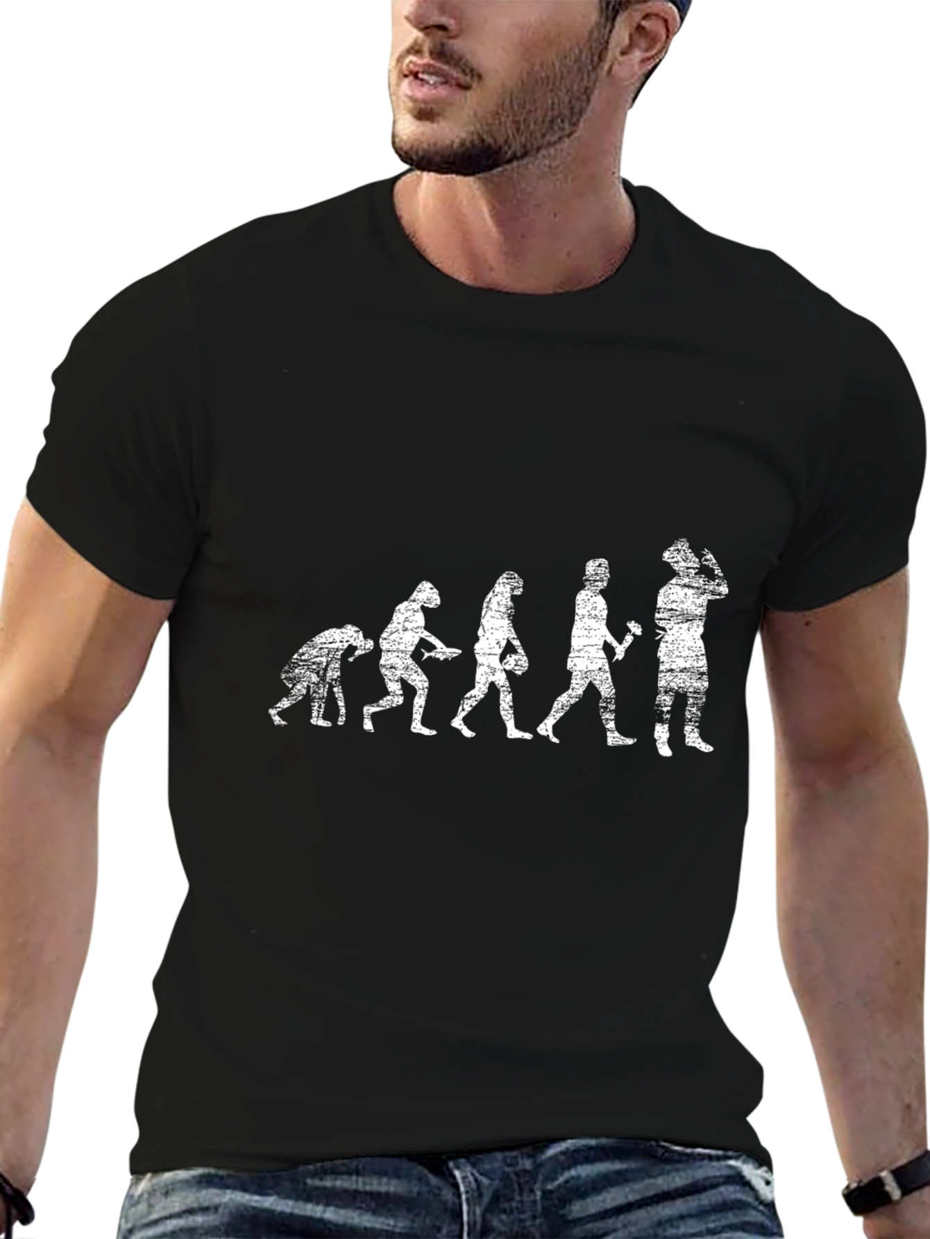 Evolution of VR Black T-Shirt