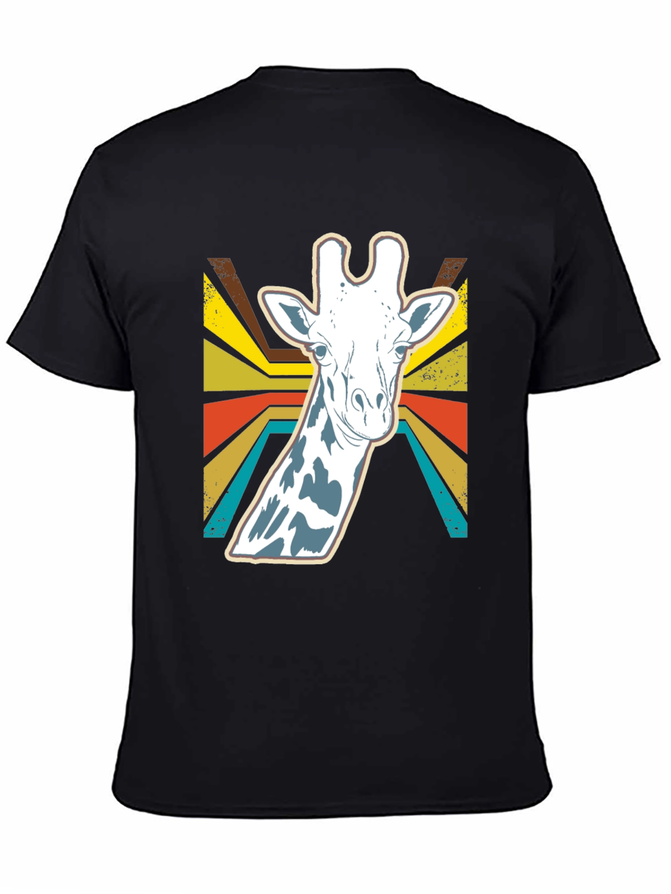 Retro Giraffe Graphic Tee - Stylish Animal Print Shirt