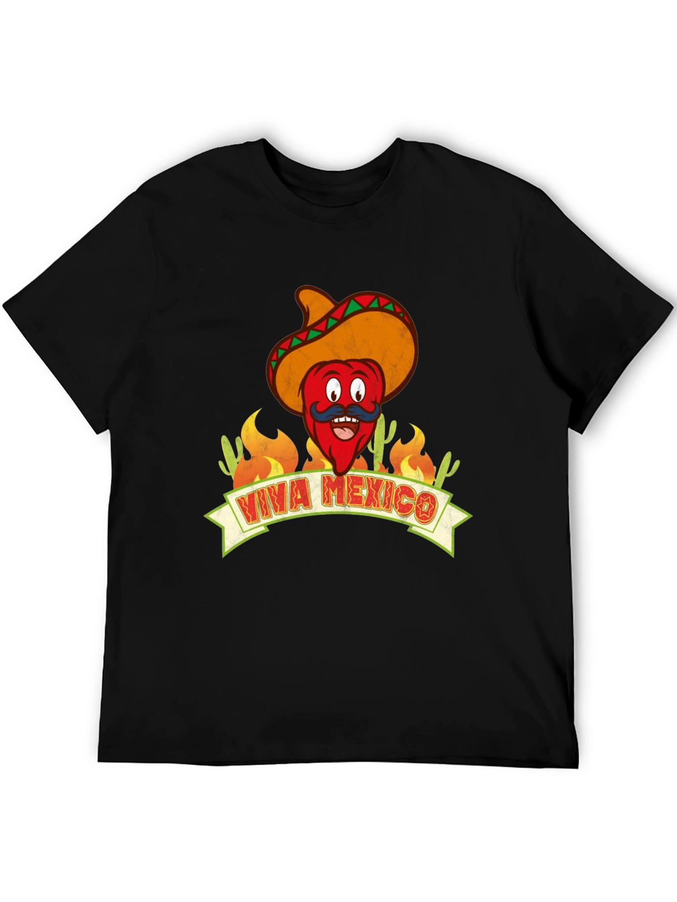 Viva Mexico T-Shirt - Chili Pepper with Sombrero