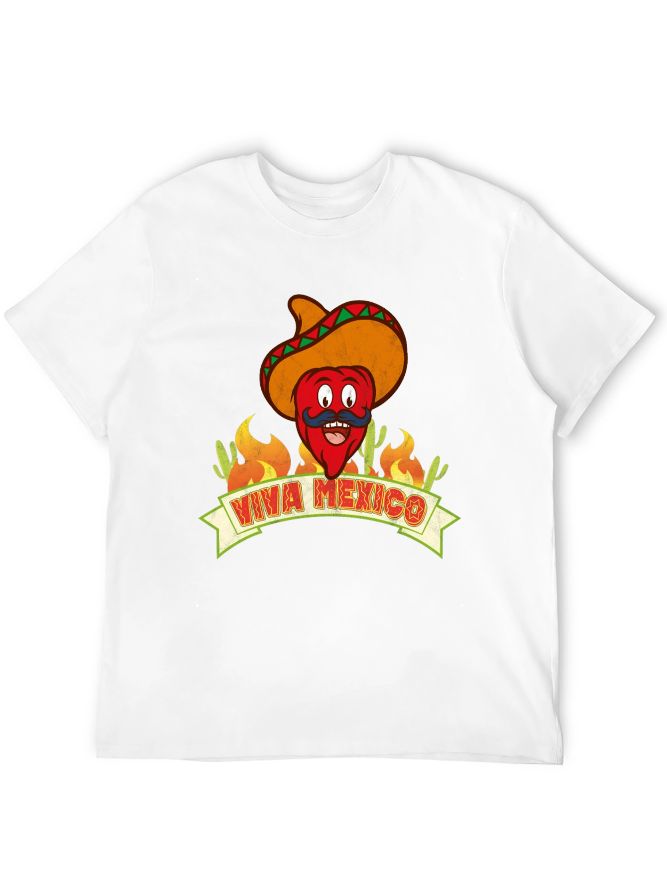 Viva Mexico T-Shirt - Chili Pepper with Sombrero