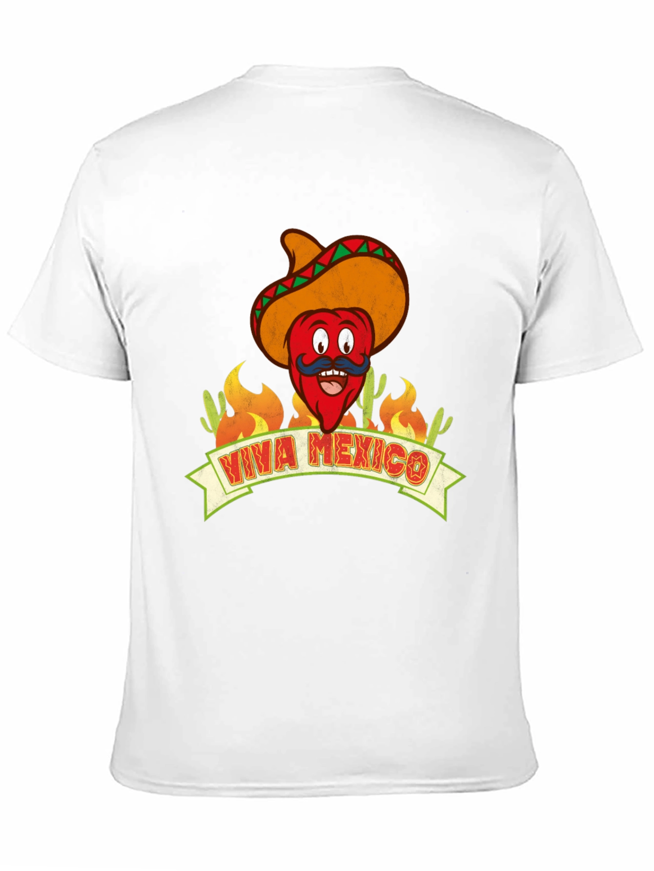 Viva Mexico T-Shirt - Chili Pepper with Sombrero