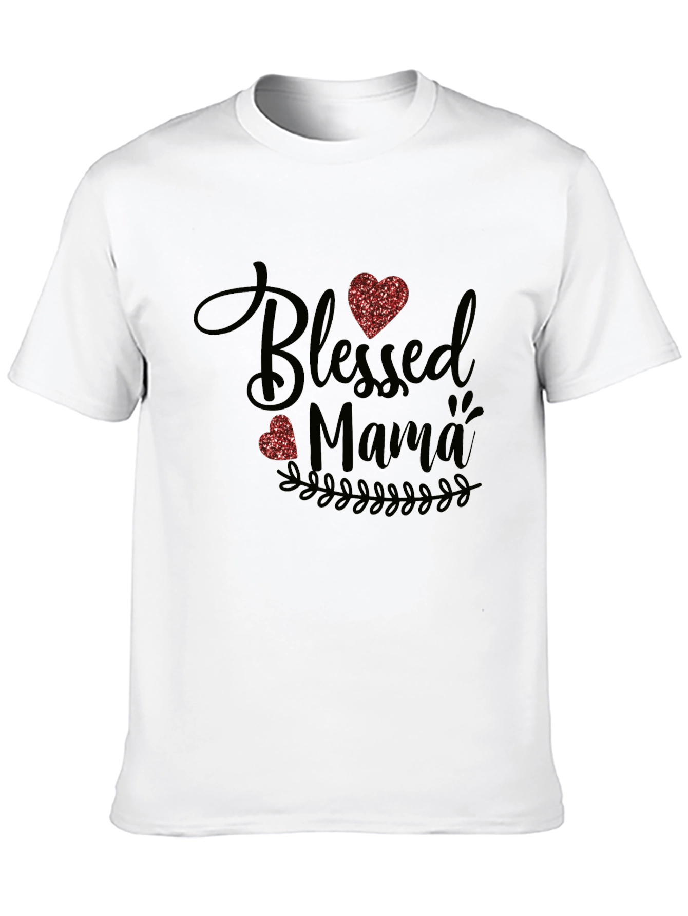 Blessed Mama Graphic Tee - Trendy Mom Shirt