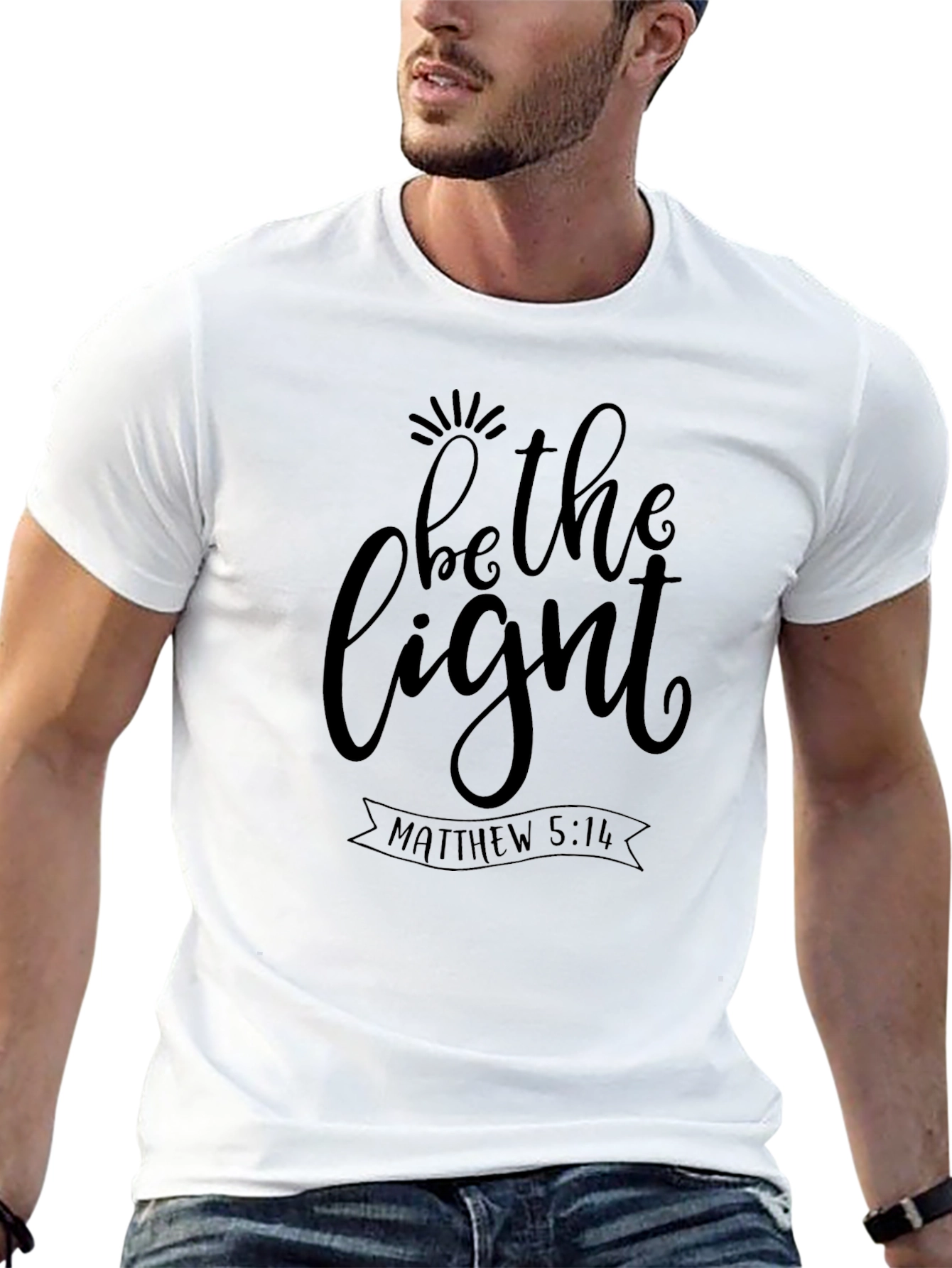 Be The Light T-Shirt - Matthew 5:14 Christian Tee