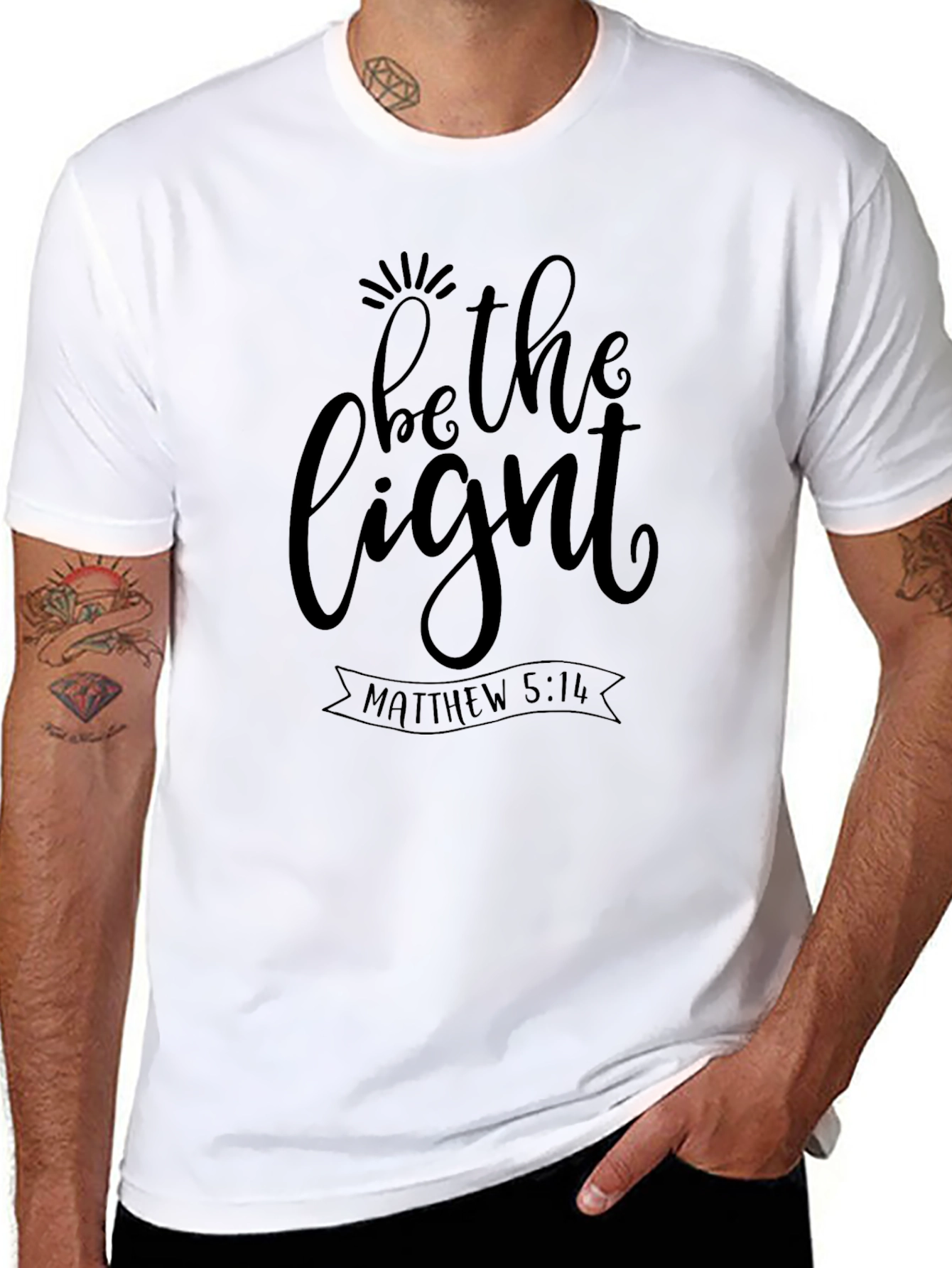Be The Light T-Shirt - Matthew 5:14 Christian Tee