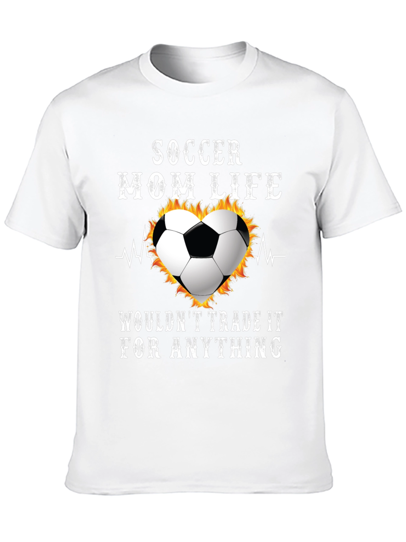 Soccer Mom Life T-Shirt - Heartbeat Ball Tee